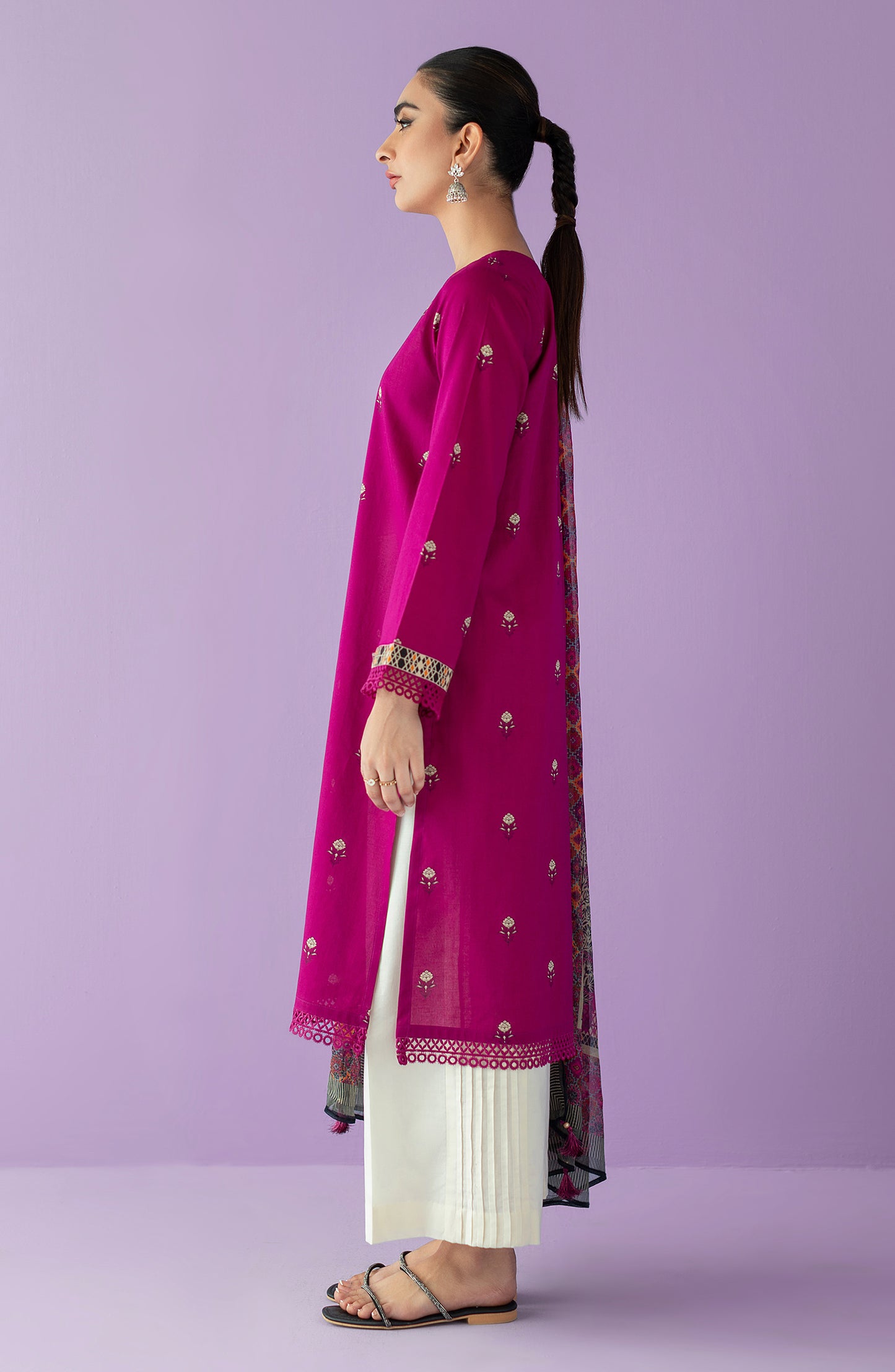 NRDS-23-016/S MAGENTA LAWN  READY TO WEAR SHIRT DUPATTA