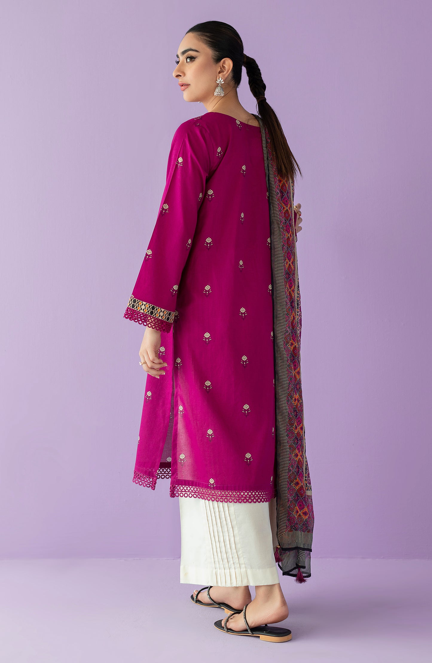 NRDS-23-016/S MAGENTA LAWN  READY TO WEAR SHIRT DUPATTA