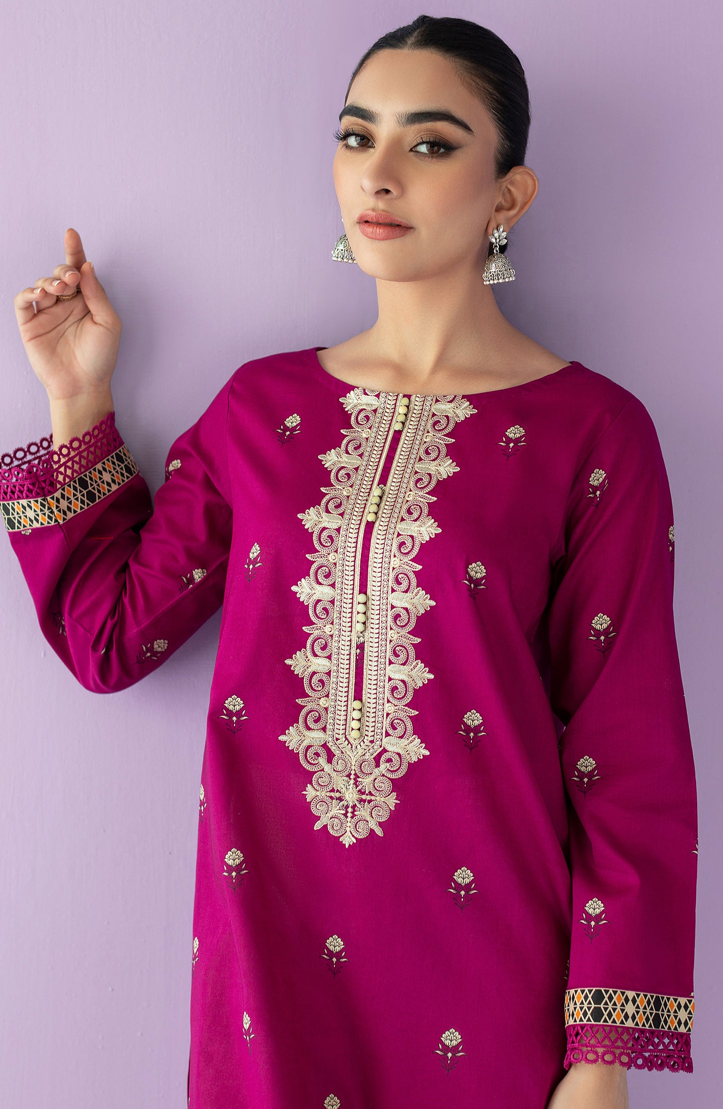 NRDS-23-016/S MAGENTA LAWN  READY TO WEAR SHIRT DUPATTA