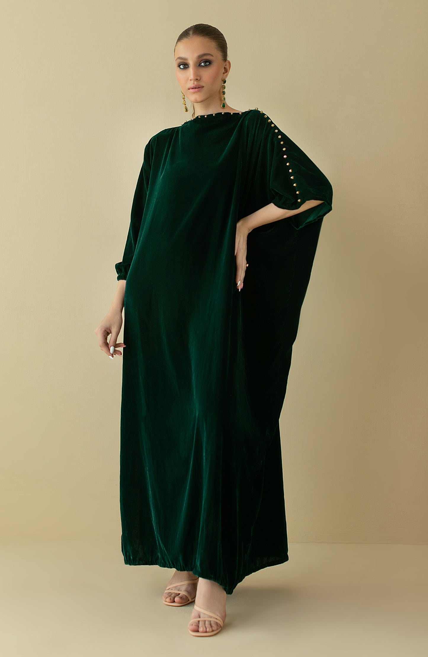 NF-S-22-001 GREEN VELVET SCSHIRT READY TO WEAR SHIRT