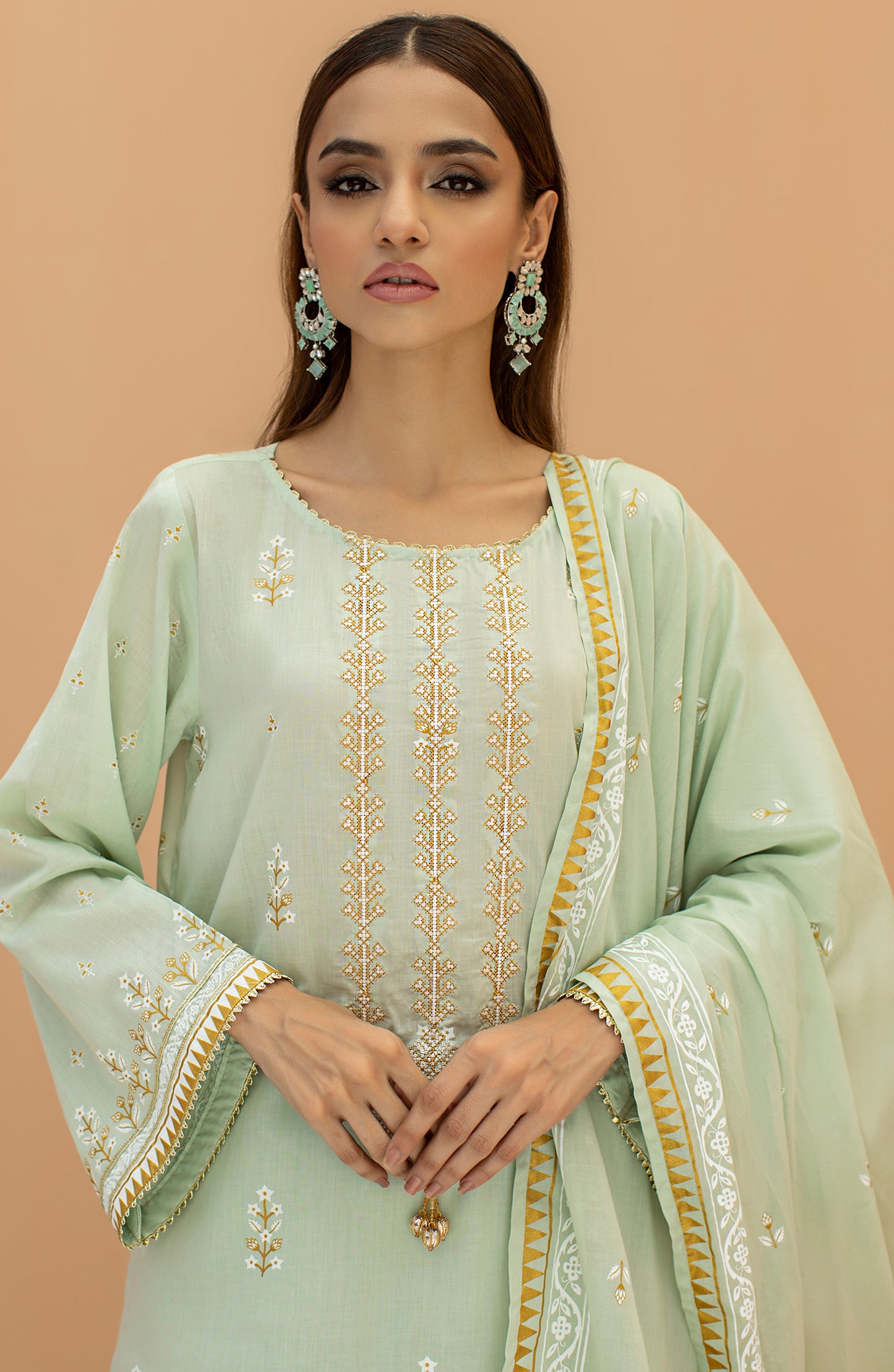 OTL-22-077/S GREEN LAWN  READY TO WEAR SHIRT DUPATTA PANTS