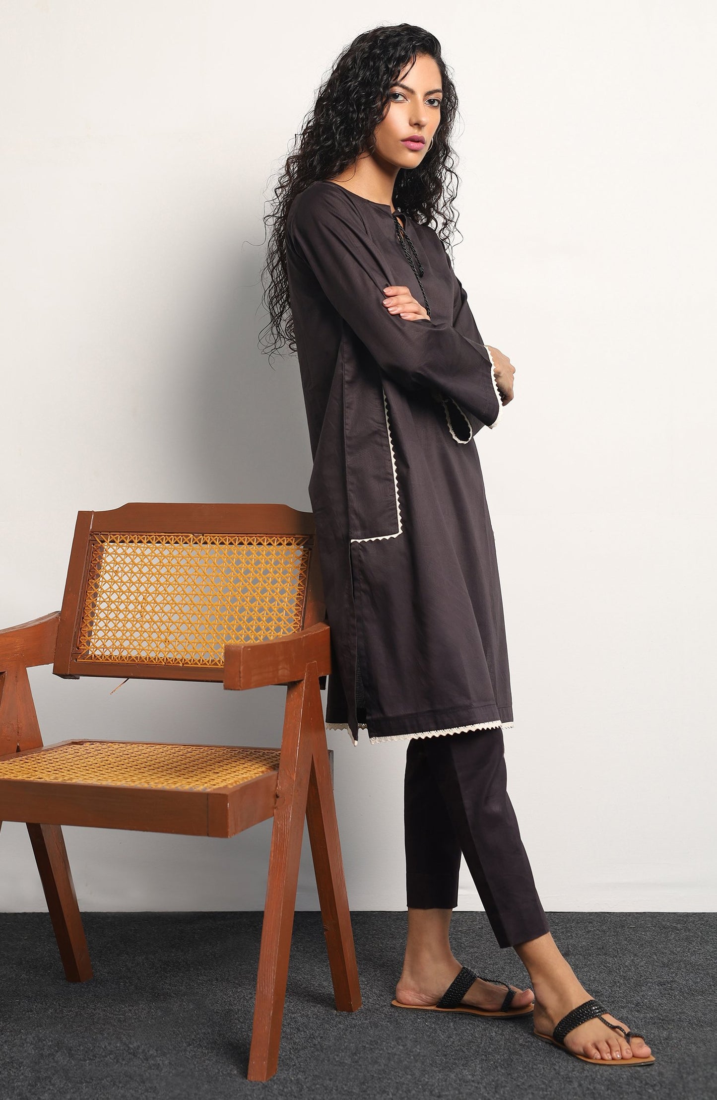 Stitched 1 Piece Jacquard Shirt