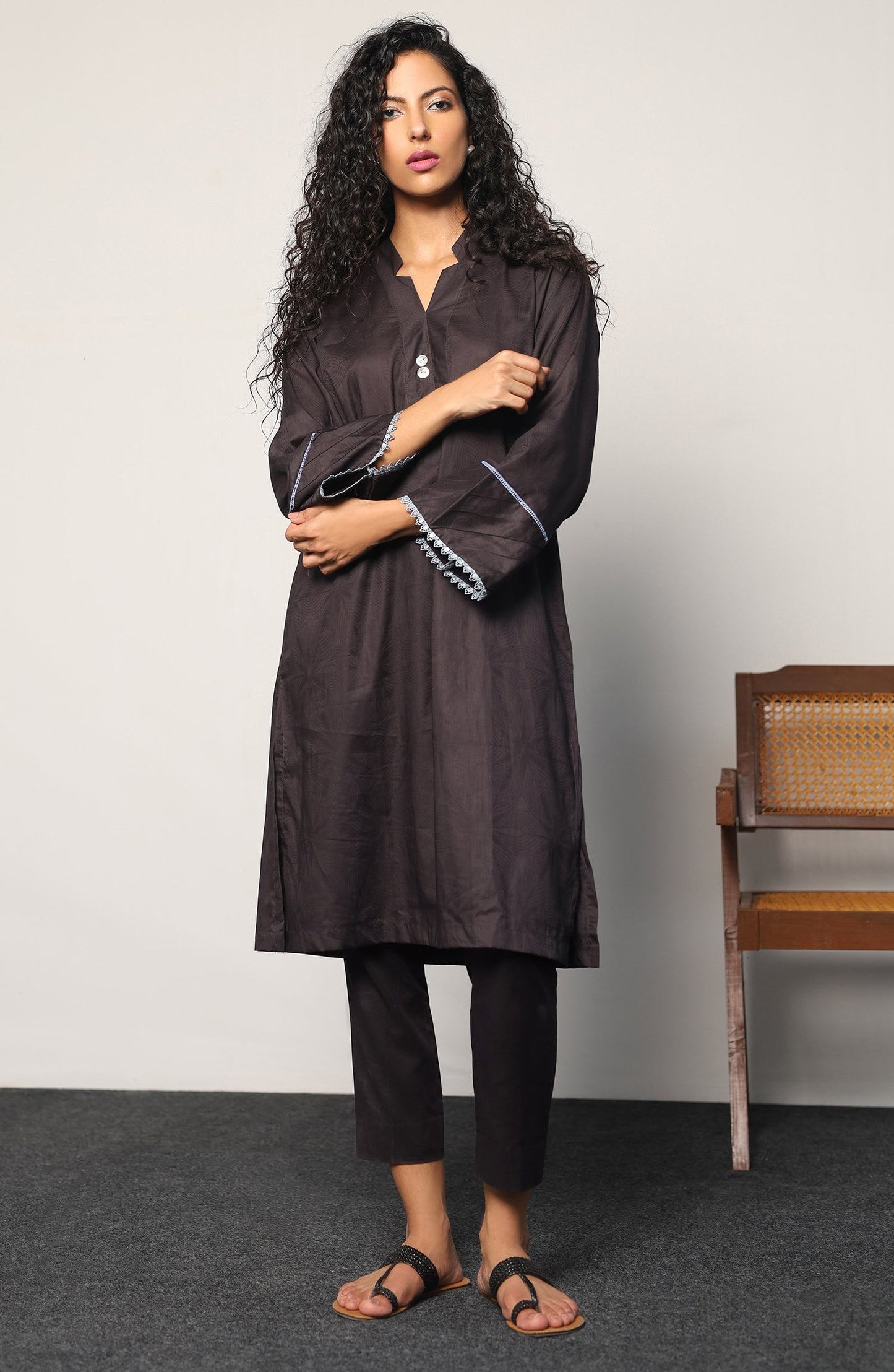 Stitched 1 Piece Jacquard Shirt