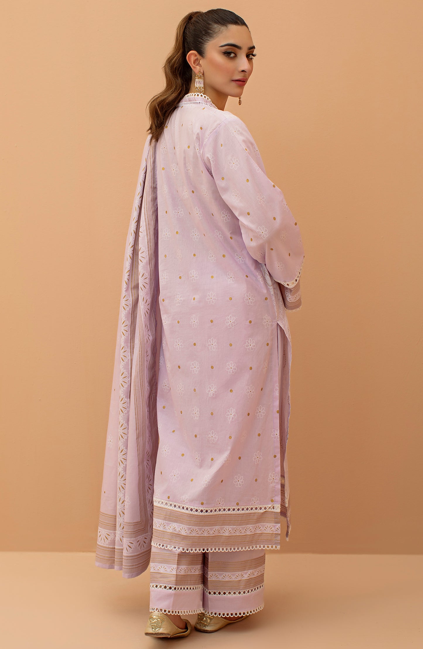 OTL-22-074/U LILAC LAWN  UNSTITCHED SHIRT DUPATTA PANTS