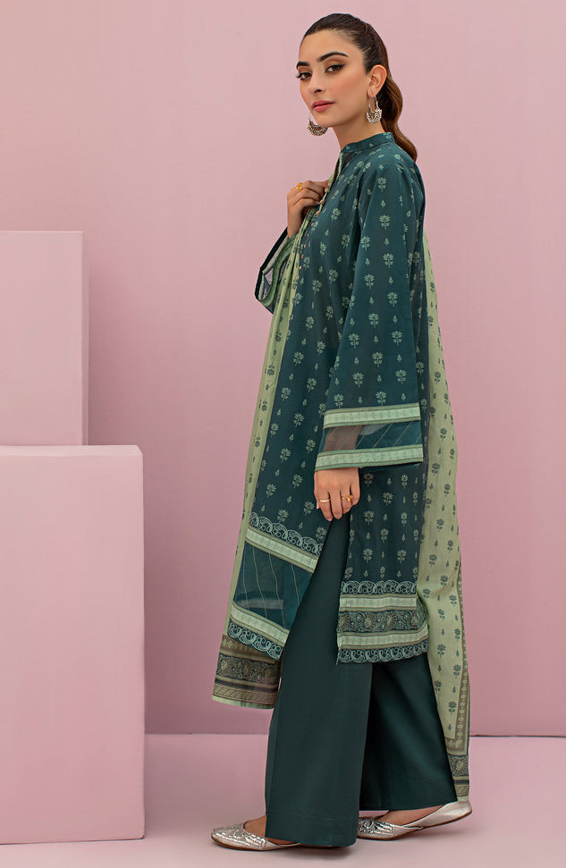 OTL-22-093/U GREEN LAWN  UNSTITCHED SHIRT DUPATTA PANTS