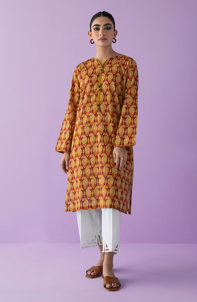 HCS-23-015/U MAROON LAWN SCSHIRT UNSTITCHED SHIRT