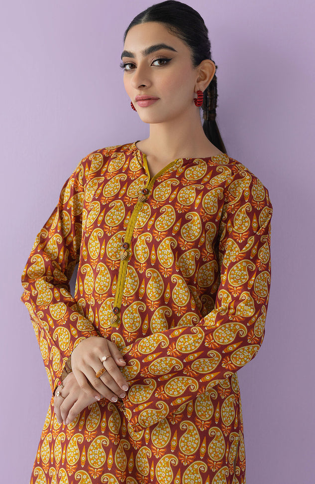 HCS-23-015/U MAROON LAWN SCSHIRT UNSTITCHED SHIRT