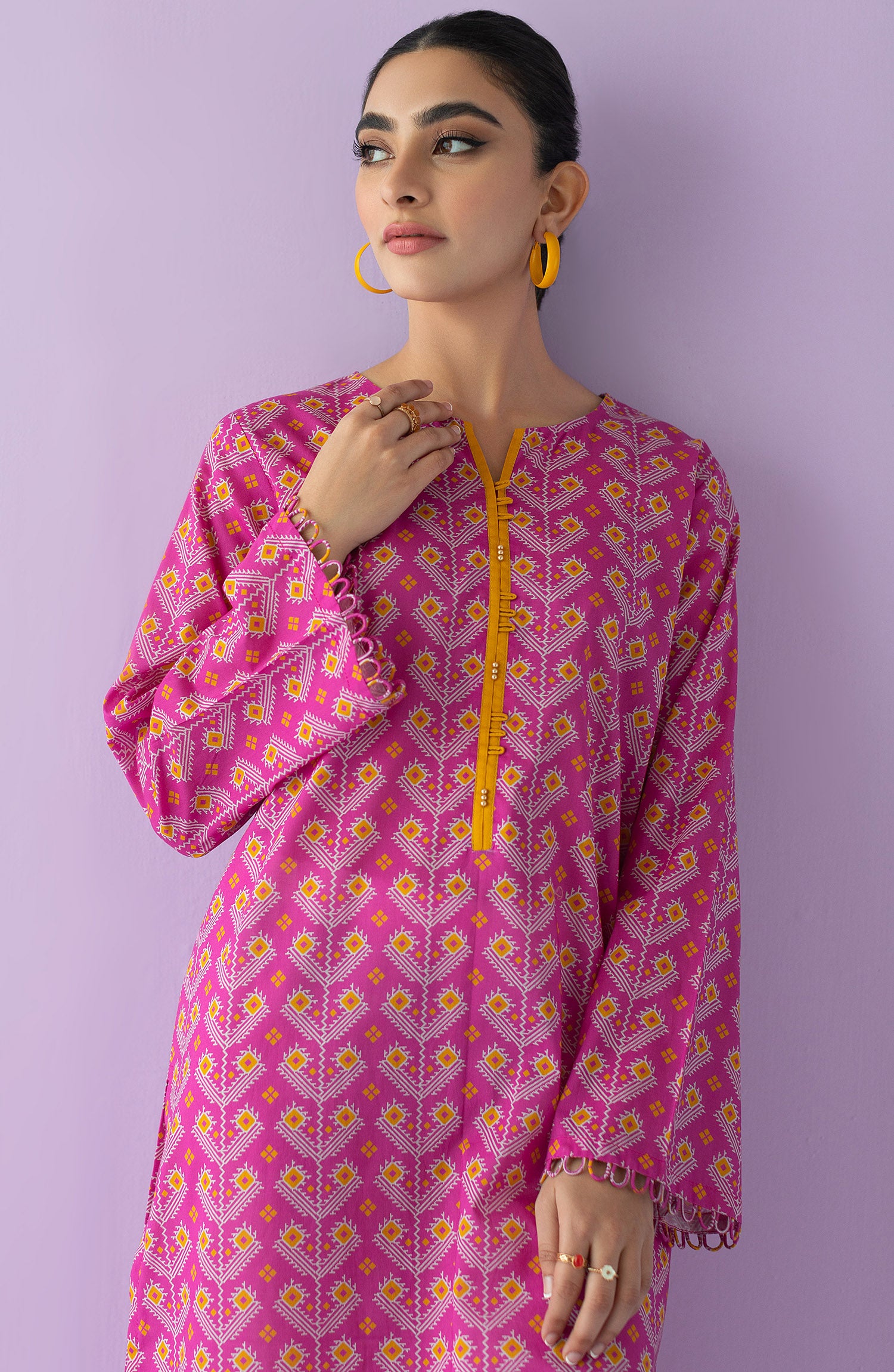 HCS-23-025/S PINK LAWN SCSHIRT READY TO WEAR SHIRT