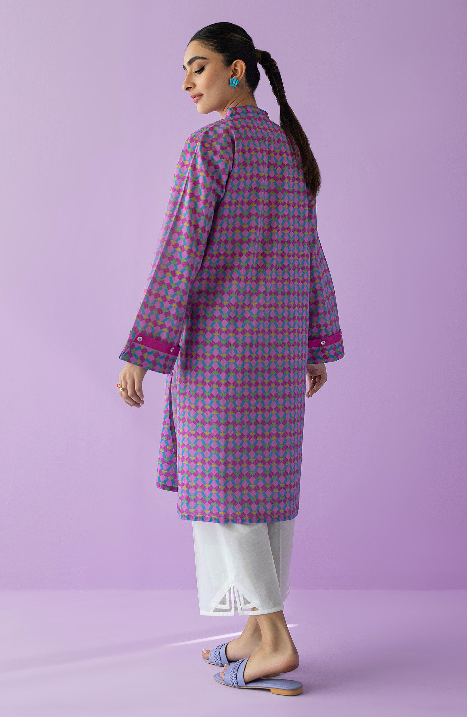 HCS-23-017/U PINK LAWN SCSHIRT UNSTITCHED SHIRT