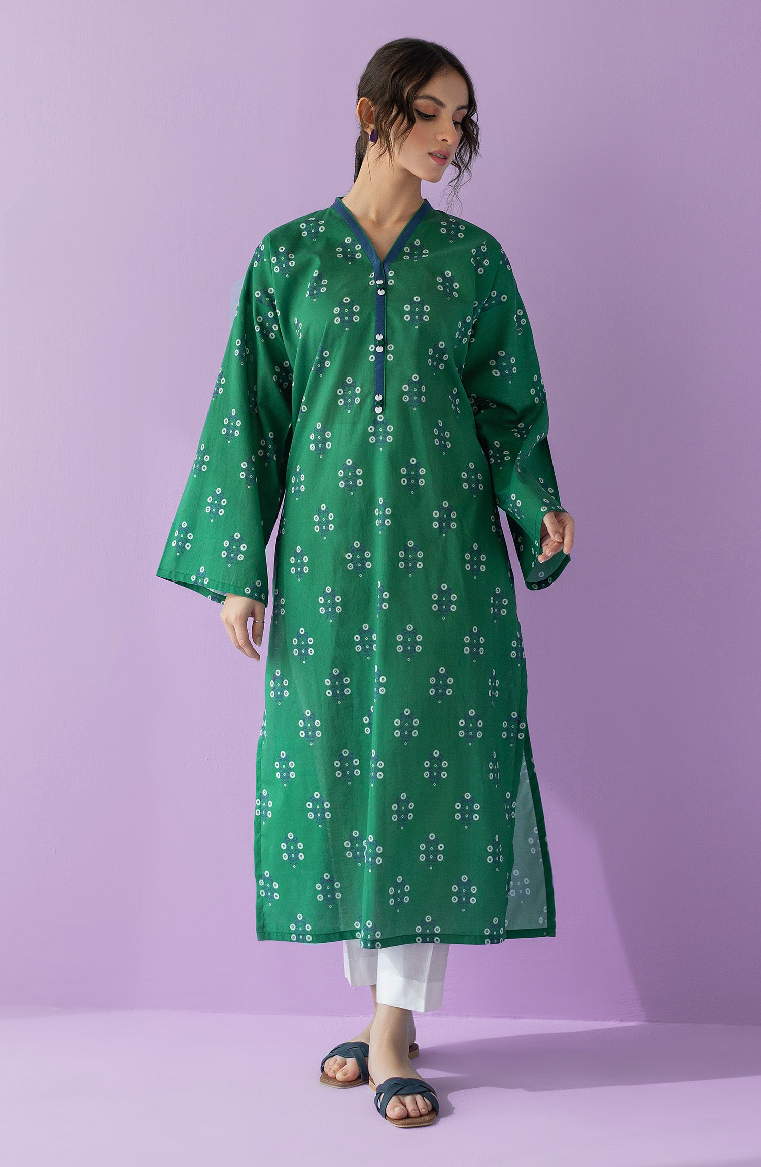 HCS-23-023/S GREEN LAWN SCSHIRT READY TO WEAR SHIRT
