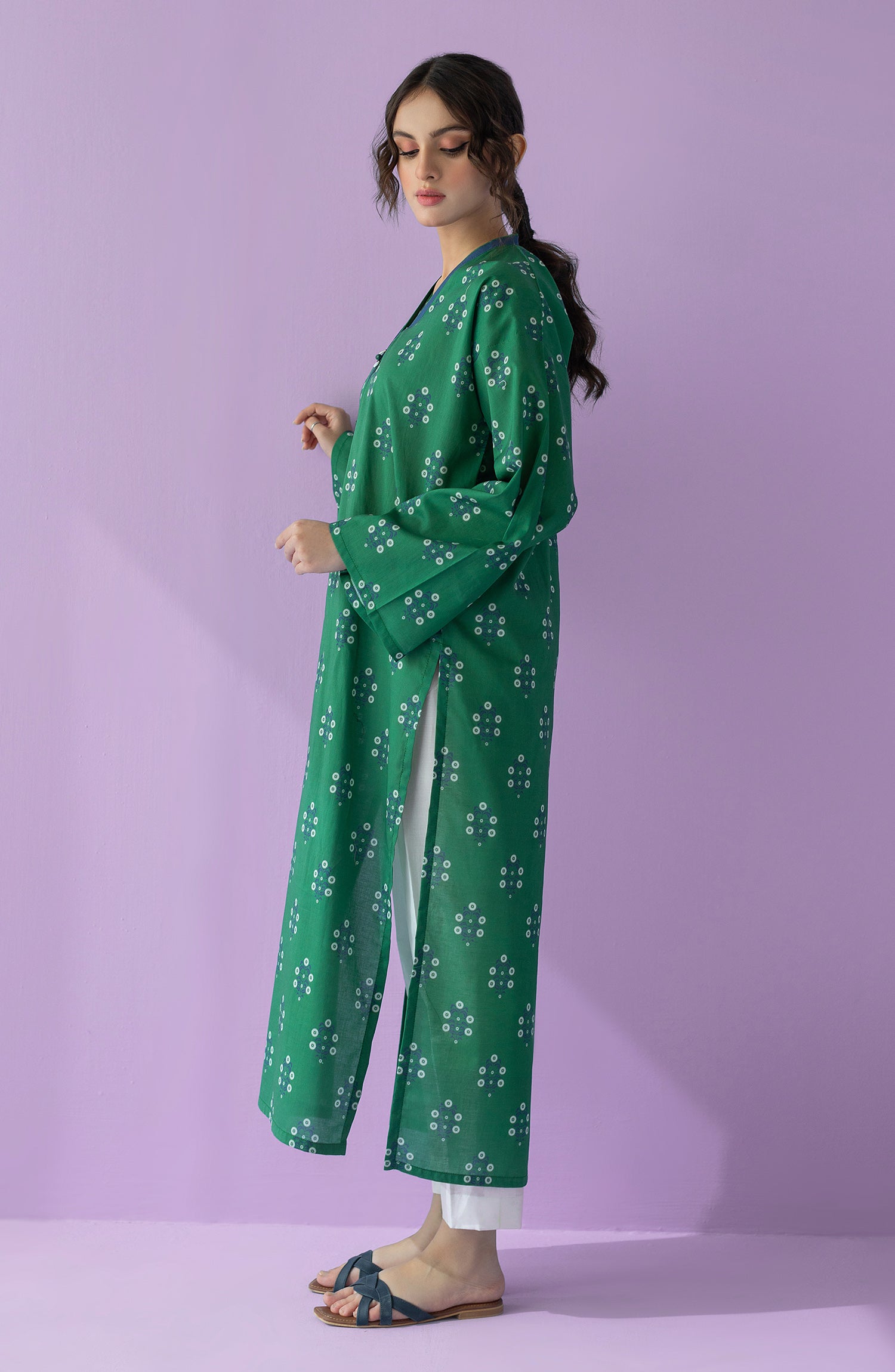 HCS-23-023/U GREEN LAWN SCSHIRT UNSTITCHED SHIRT