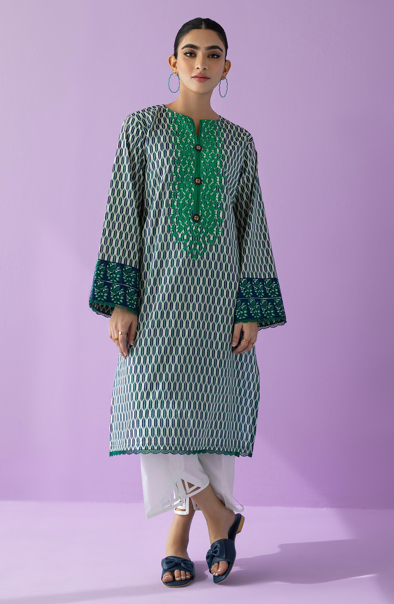 HCS-23-006/S BLUE LAWN SCSHIRT READY TO WEAR SHIRT