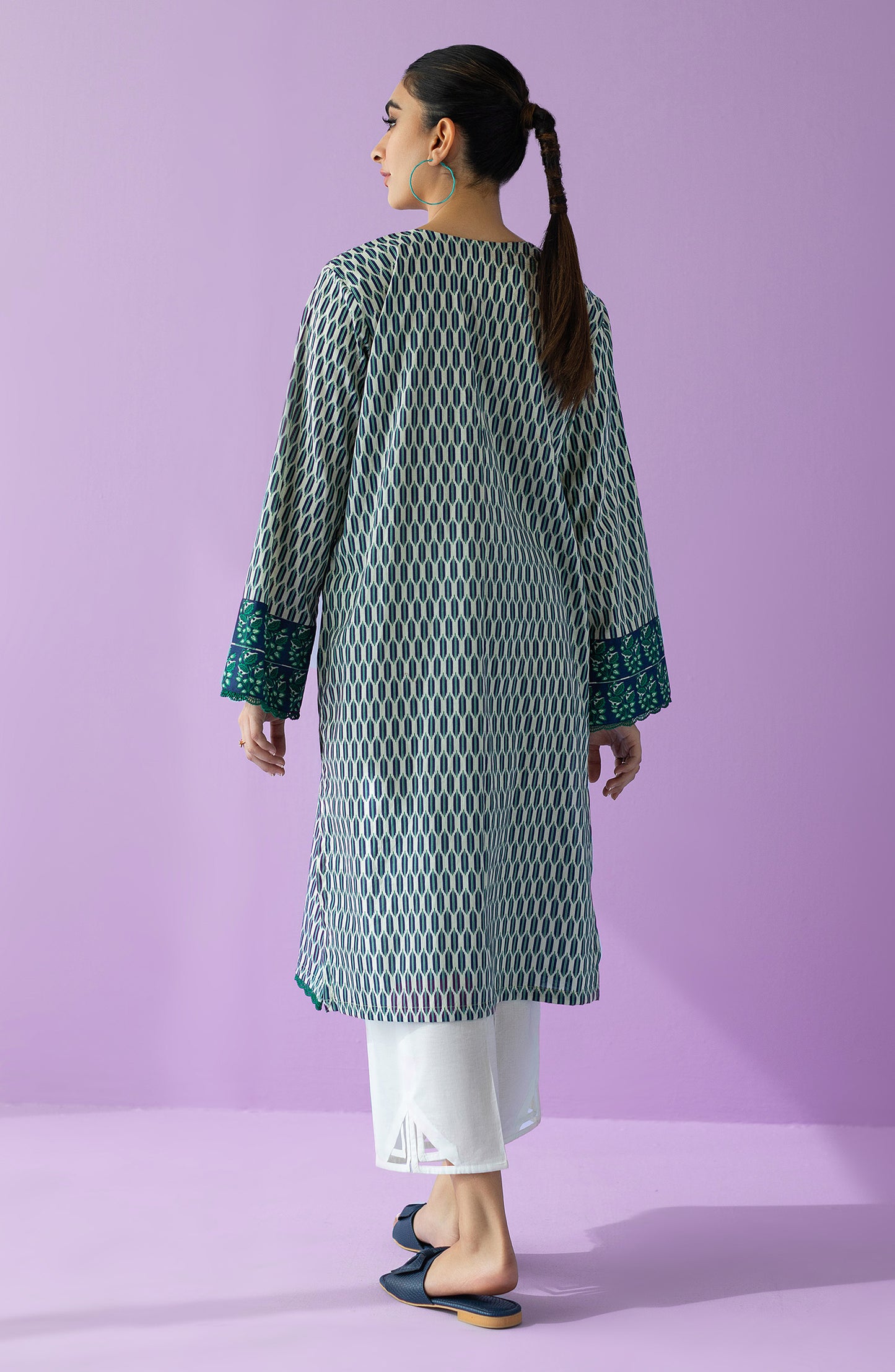 HCS-23-006/U BLUE LAWN SCSHIRT UNSTITCHED SHIRT