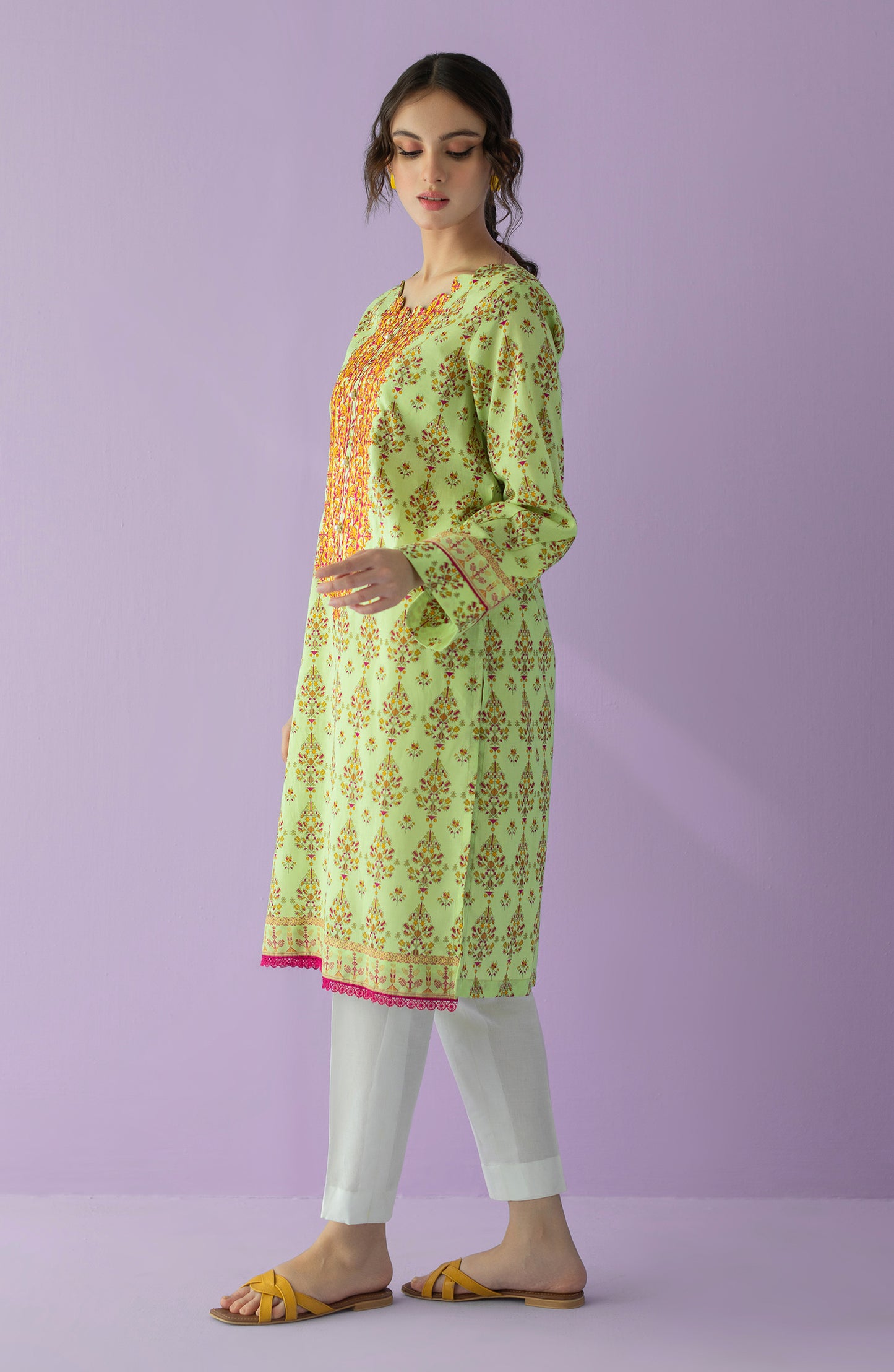 HCS-23-002/S GREEN LAWN SCSHIRT READY TO WEAR SHIRT