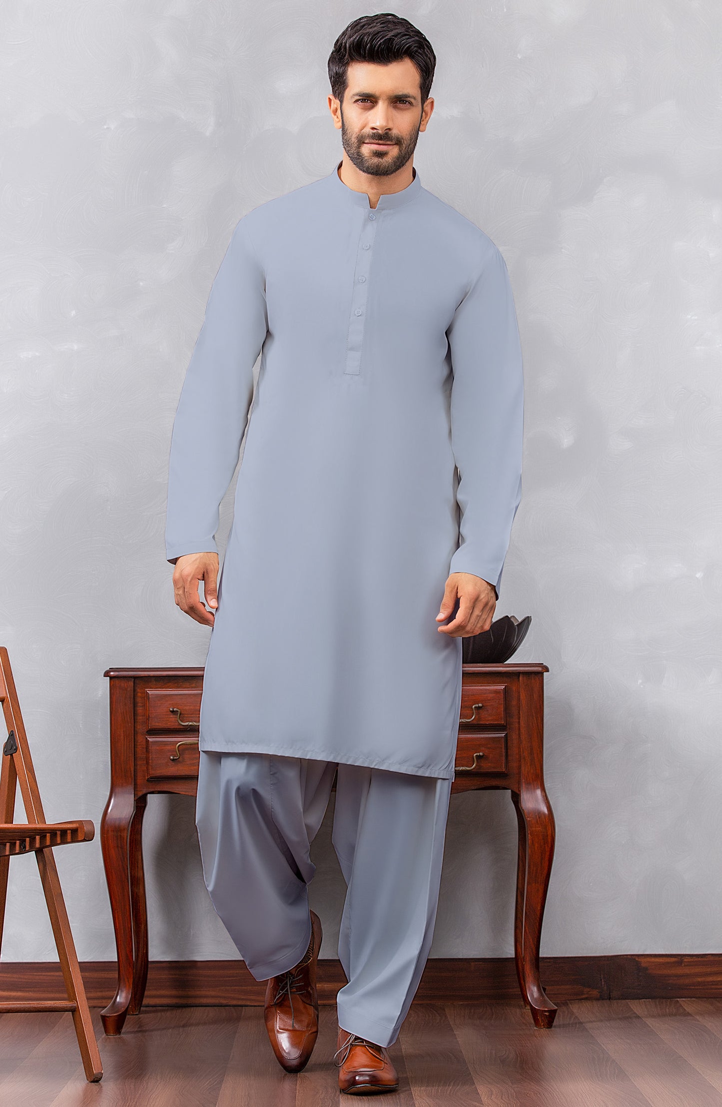 Orient Stitched Piece Plain Premium Cotton Kameez And Shalwar