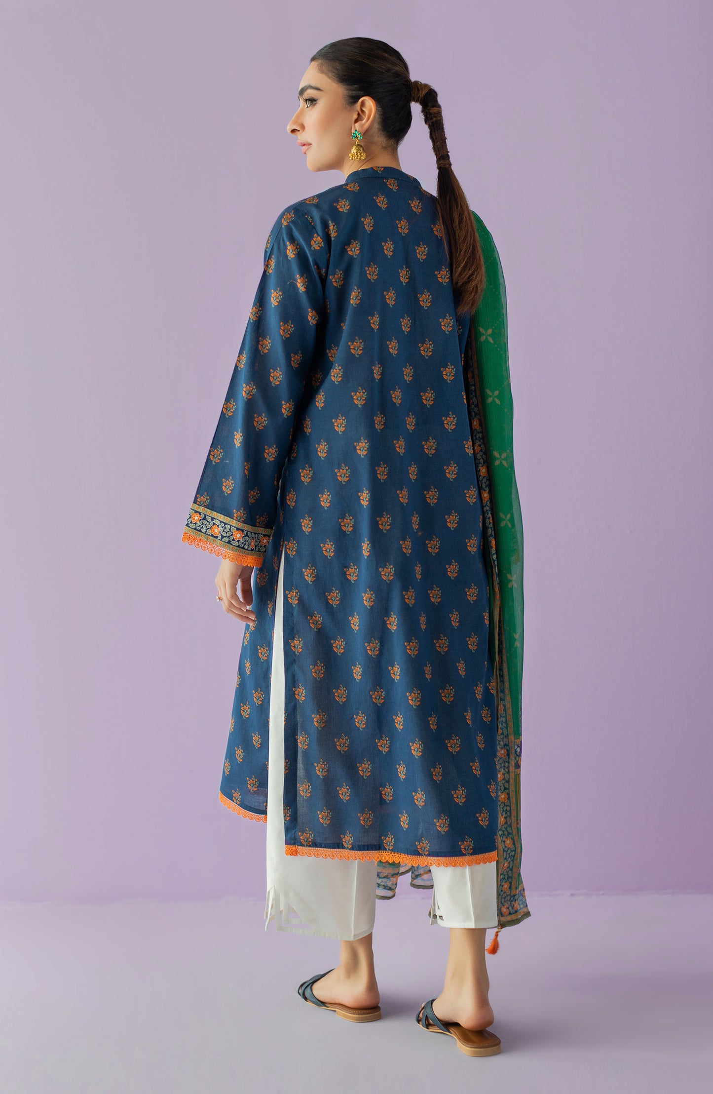 NRDS-23-021/S BLUE LAWN  READY TO WEAR SHIRT DUPATTA