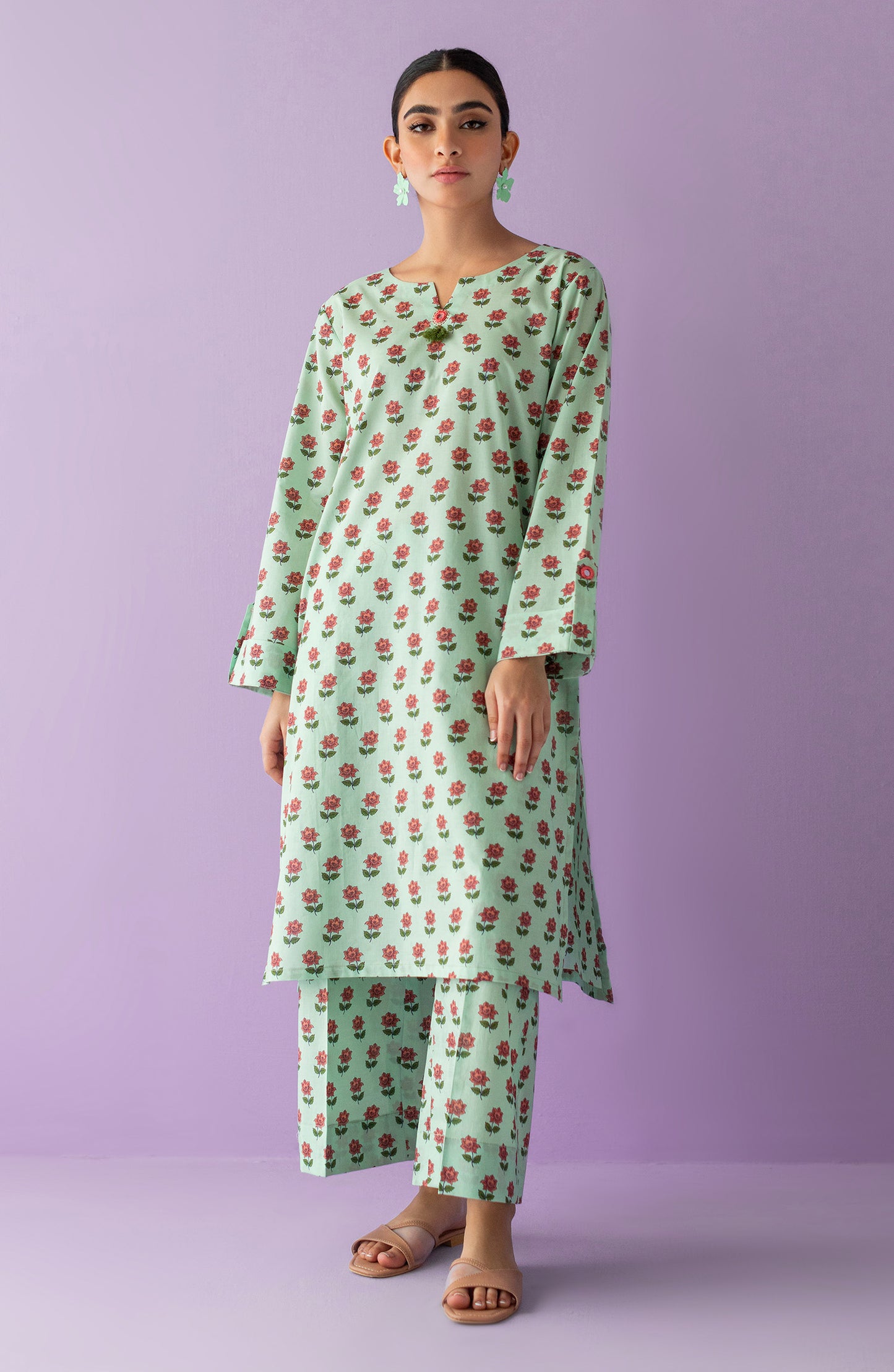 NRDS-23-026/U GREEN LAWN  UNSTITCHED SHIRT PANTS
