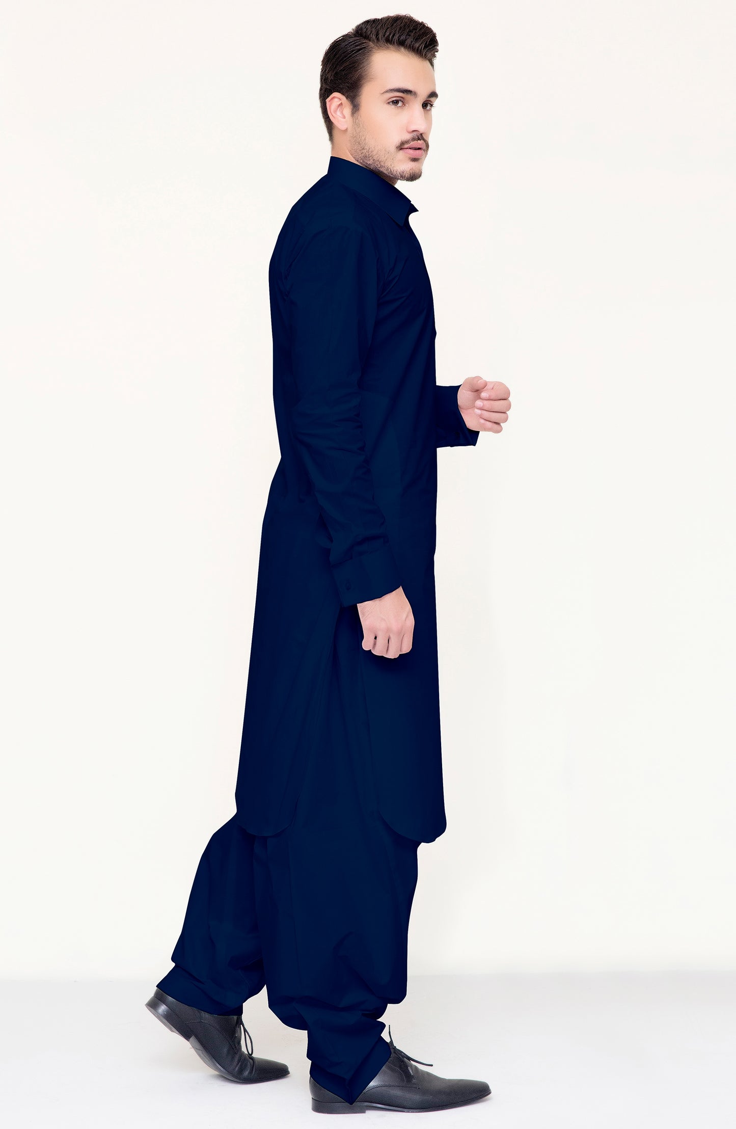 OMM-22-005/S NAVY PREMIUM COTTON  READY TO WEAR KAMEEZ SHALWAR