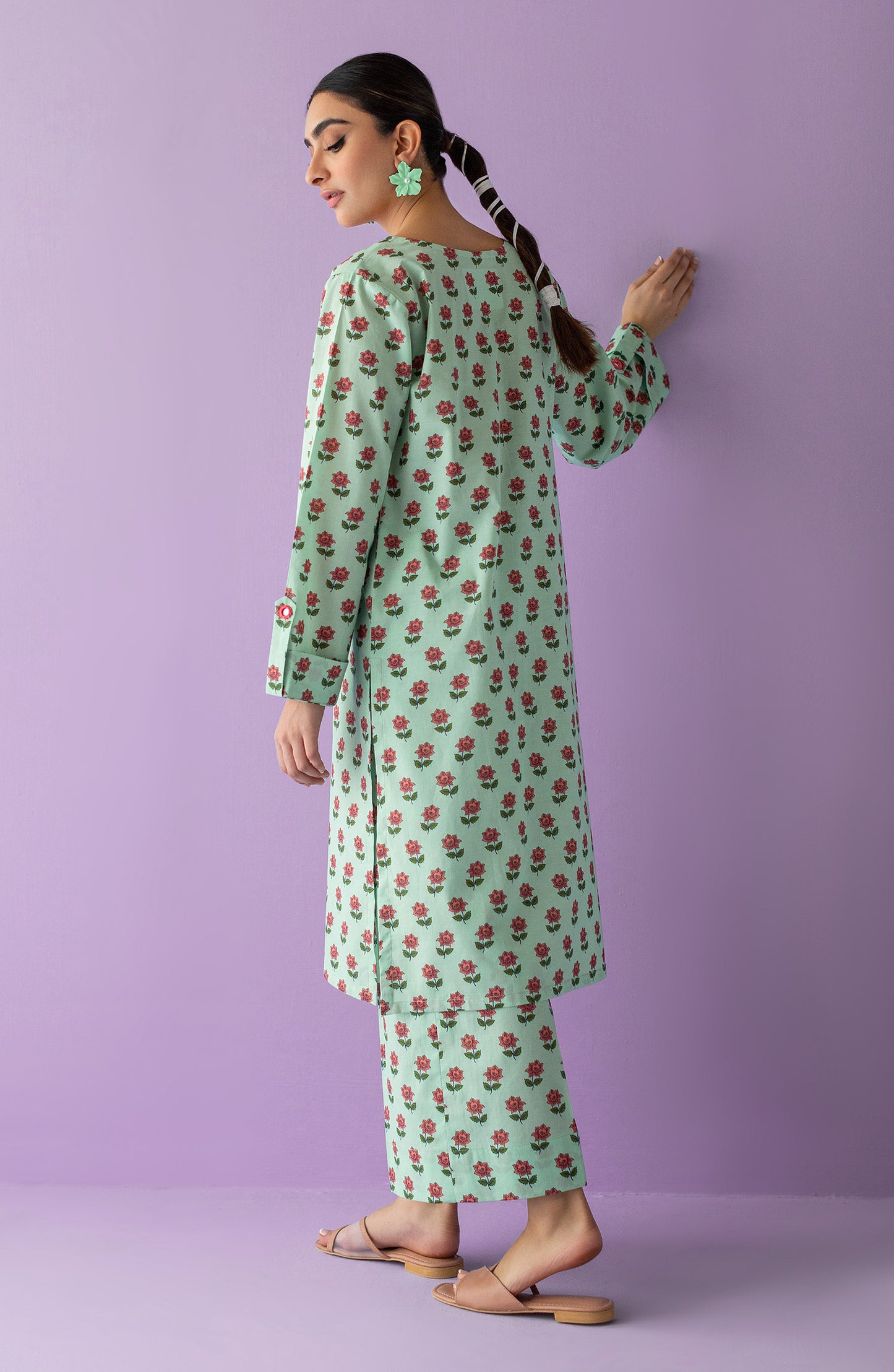 NRDS-23-026/U GREEN LAWN  UNSTITCHED SHIRT PANTS
