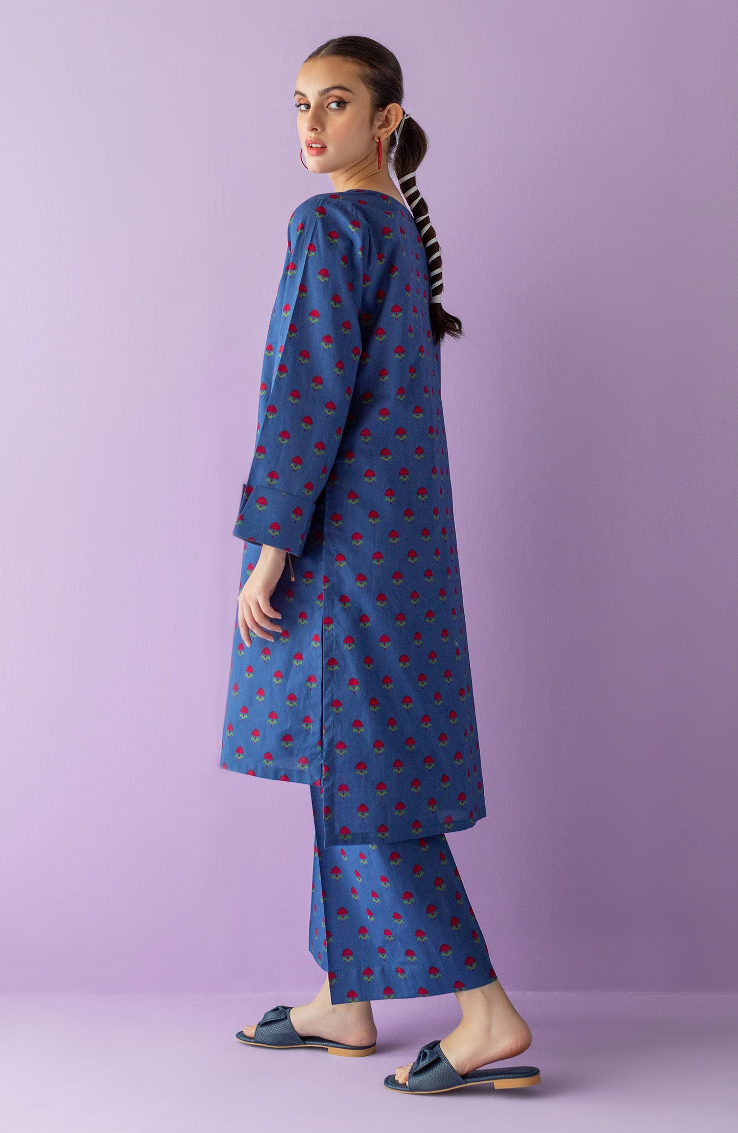 NRDS-23-025/U BLUE LAWN  UNSTITCHED SHIRT PANTS
