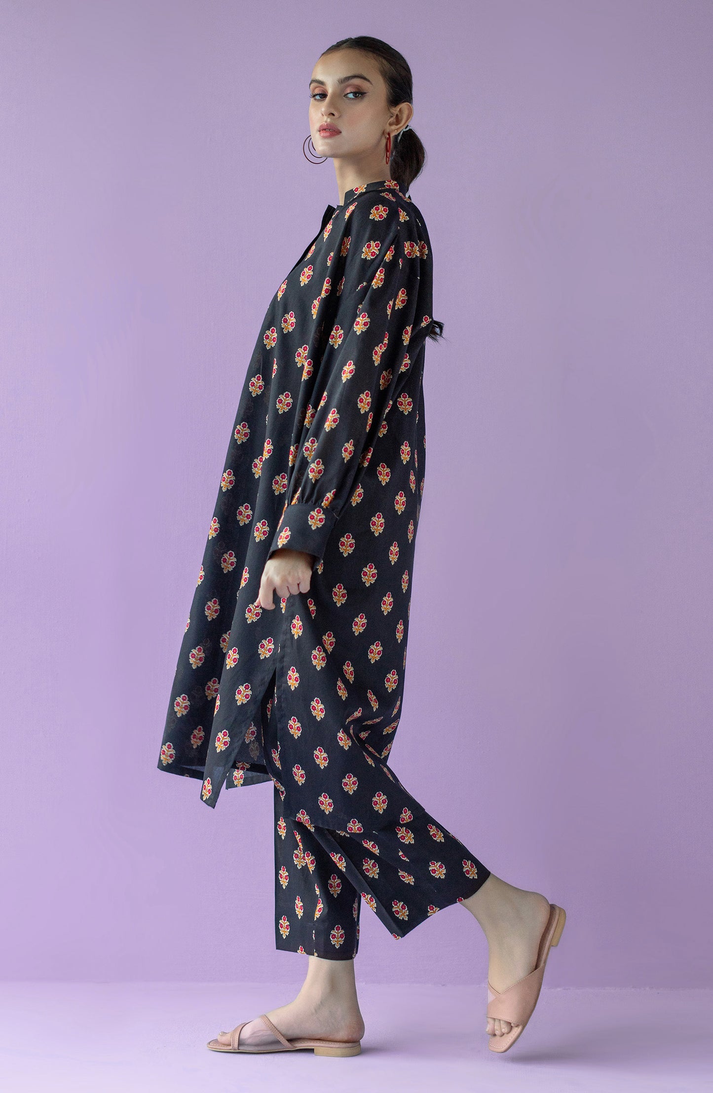 NRDS-23-028/S BLACK CAMBRIC  READY TO WEAR SHIRT PANTS