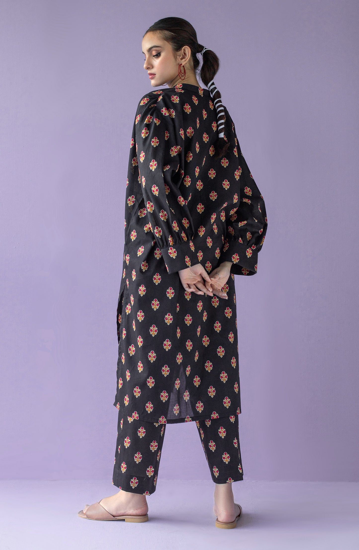 NRDS-23-028/S BLACK CAMBRIC  READY TO WEAR SHIRT PANTS