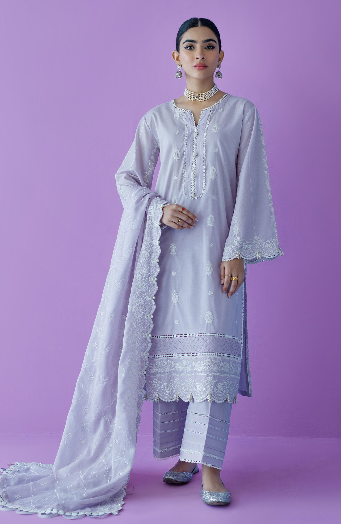 OTLF-23-013/U LILAC LAWN  UNSTITCHED SHIRT DUPATTA PANTS