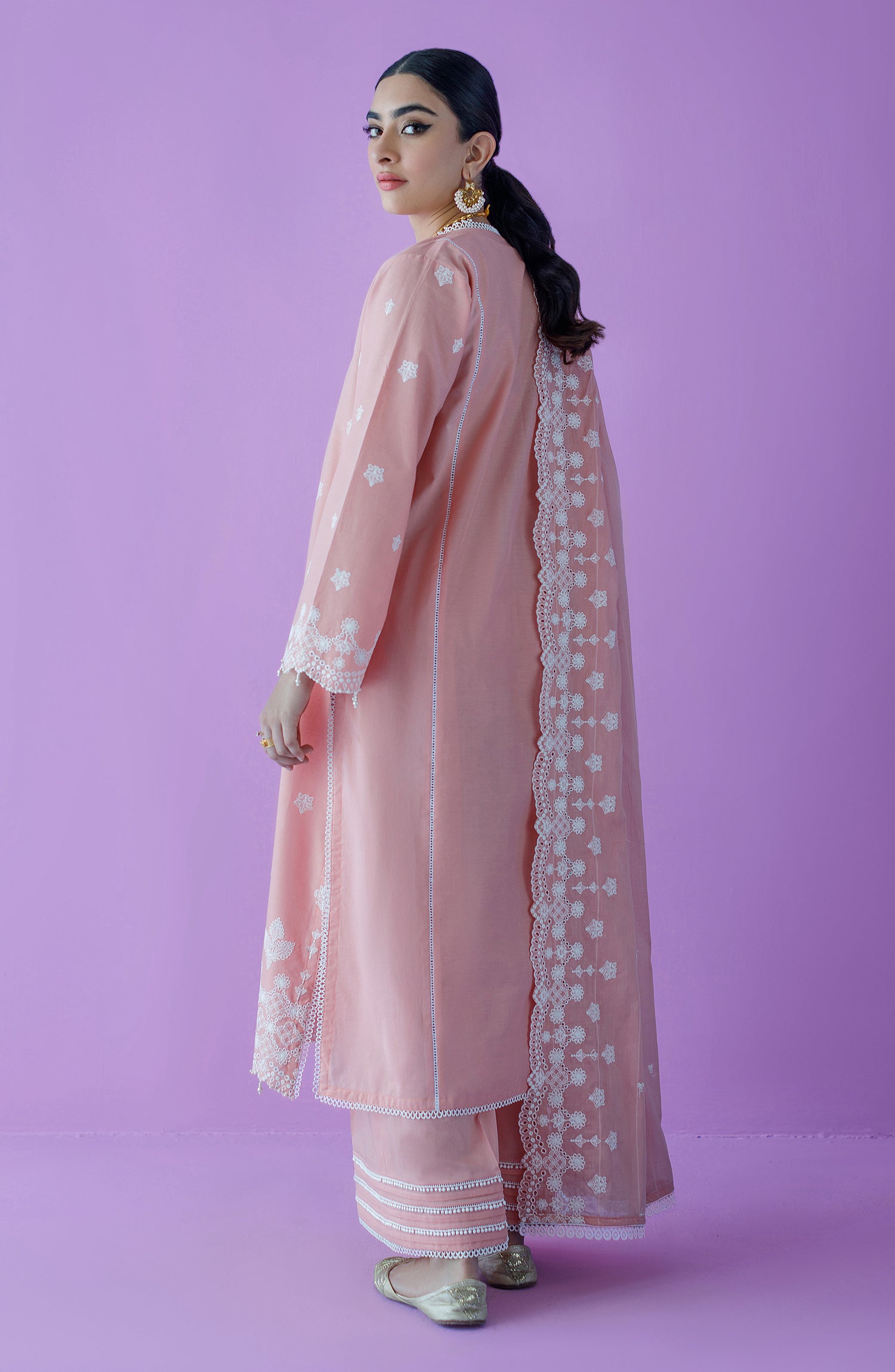 OTLF-23-012/U PEACH LAWN  UNSTITCHED SHIRT DUPATTA PANTS