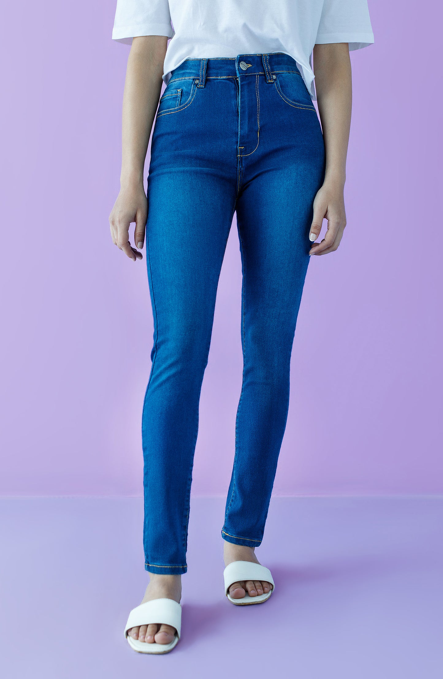 NW-J-SF-22-001 D.BLUE DENIM SCJEANS WESTERN JEANS