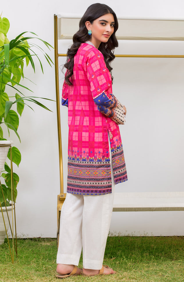 Unstitched 1 Piece Printed Lawn Shirt