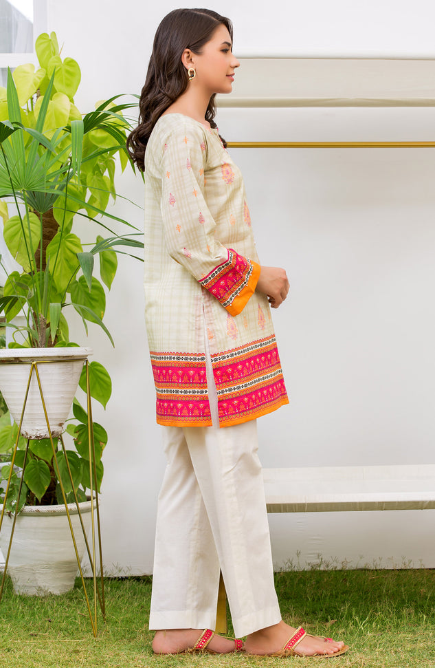 Unstitched 1 Piece Printed Lawn Shirt