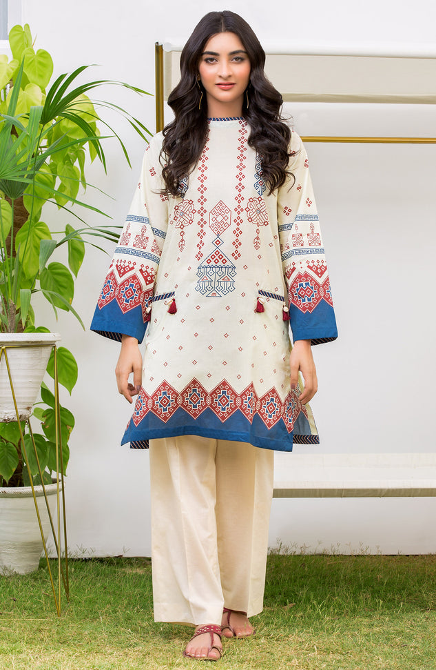 Stitched 1 Piece Printed Lawn Shirt