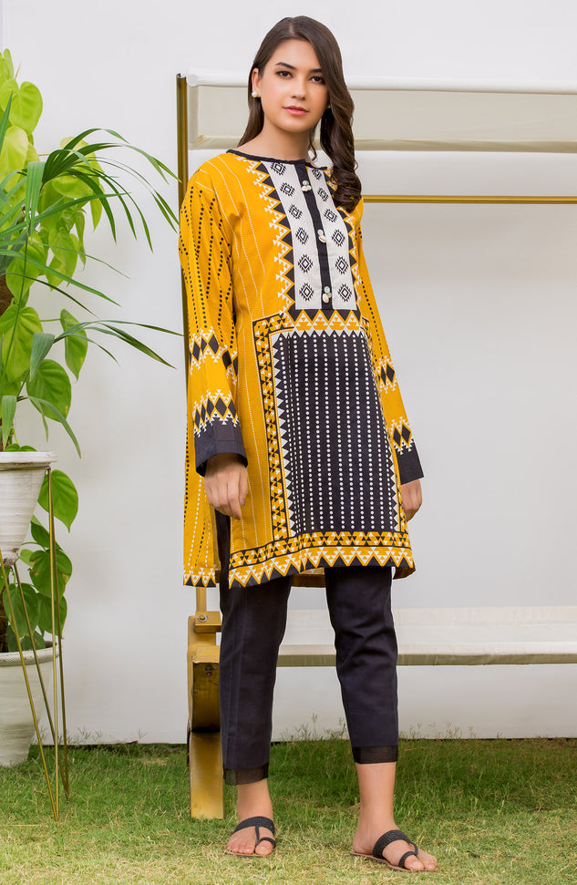 Stitched 1 Piece Printed Lawn Shirt