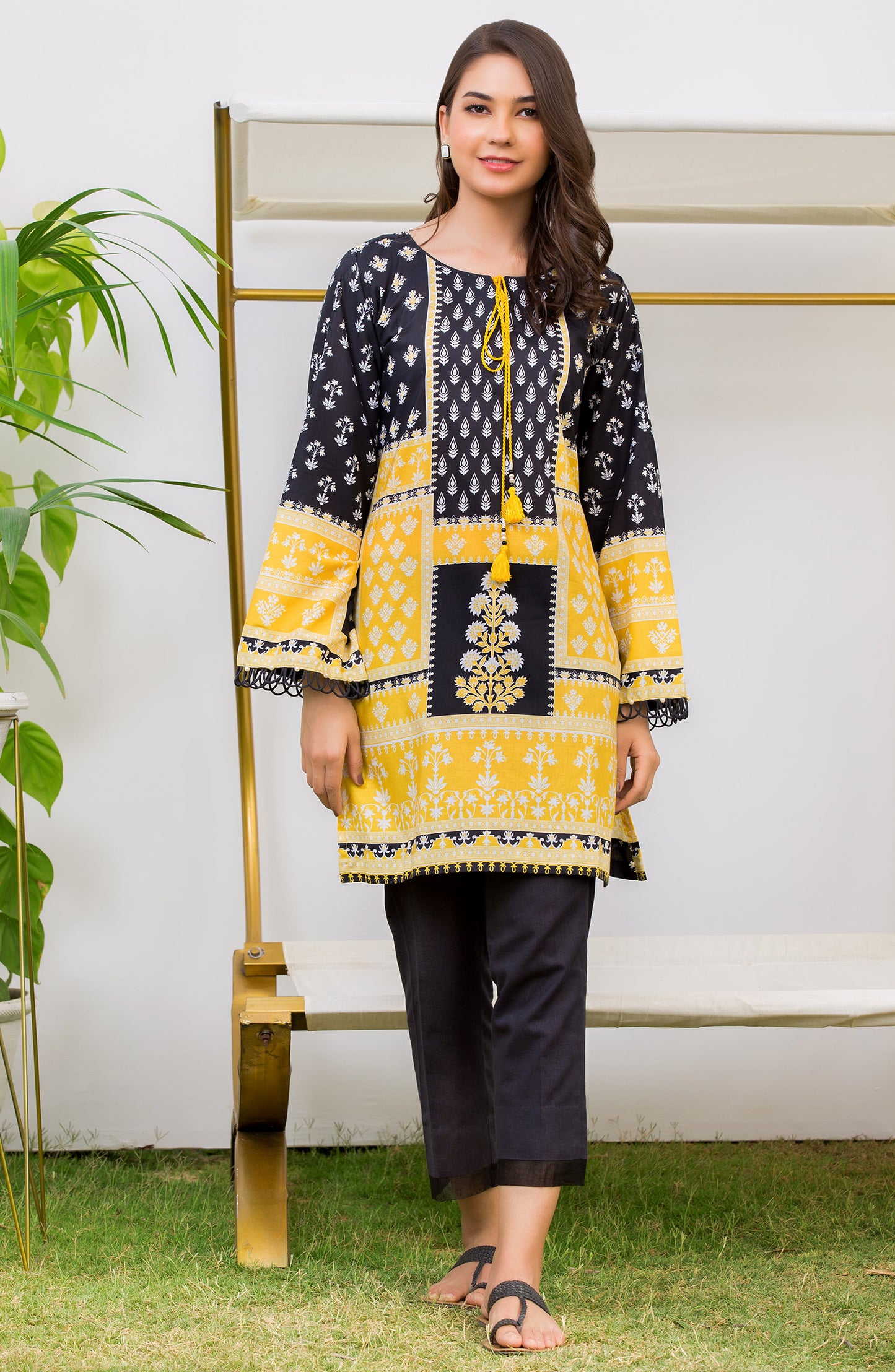 Unstitched 1 Piece Printed Lawn Shirt