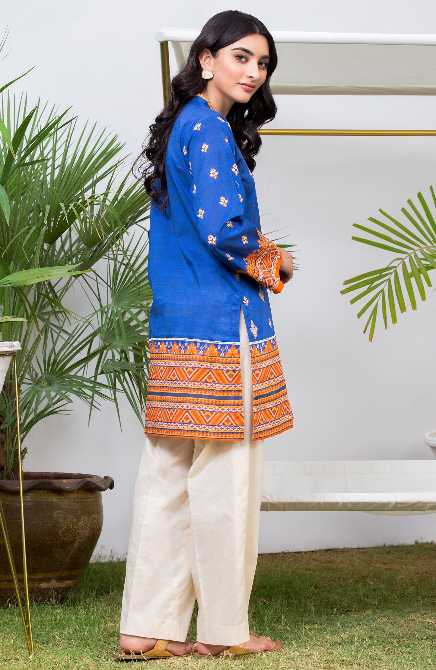 Unstitched 1 Piece Printed Lawn Shirt