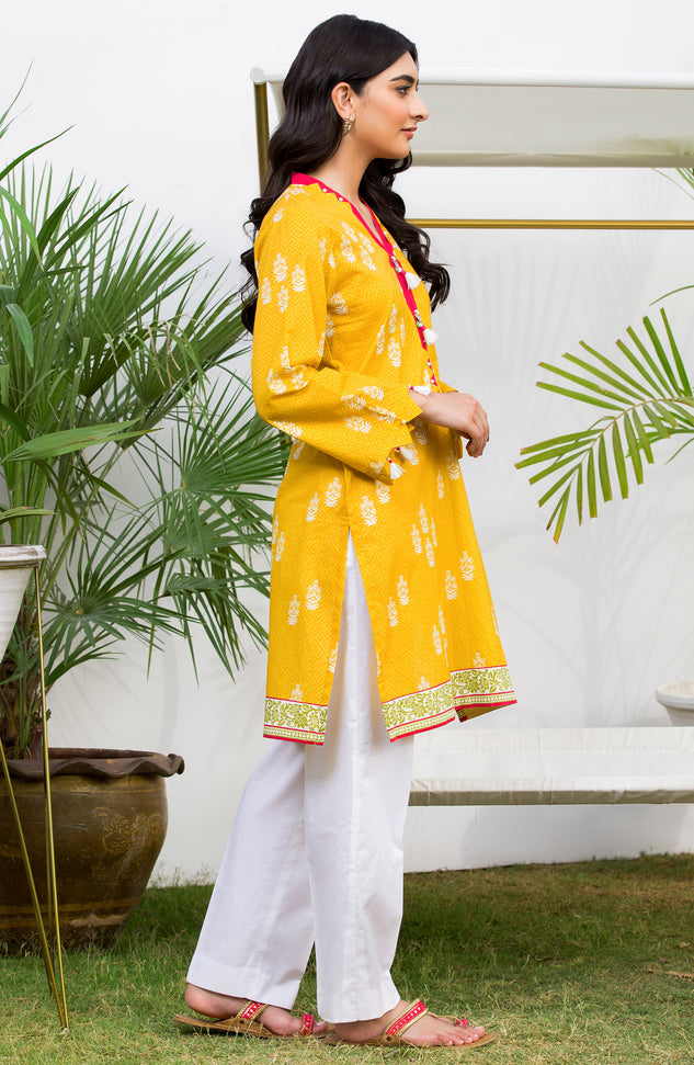 Unstitched 1 Piece Printed Lawn Shirt