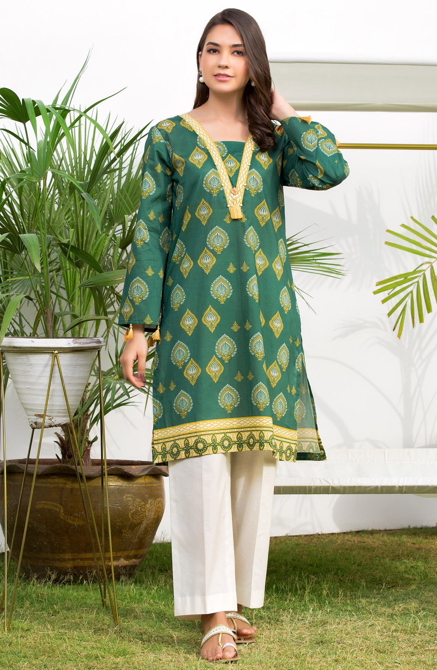Unstitched 1 Piece Printed Lawn Shirt