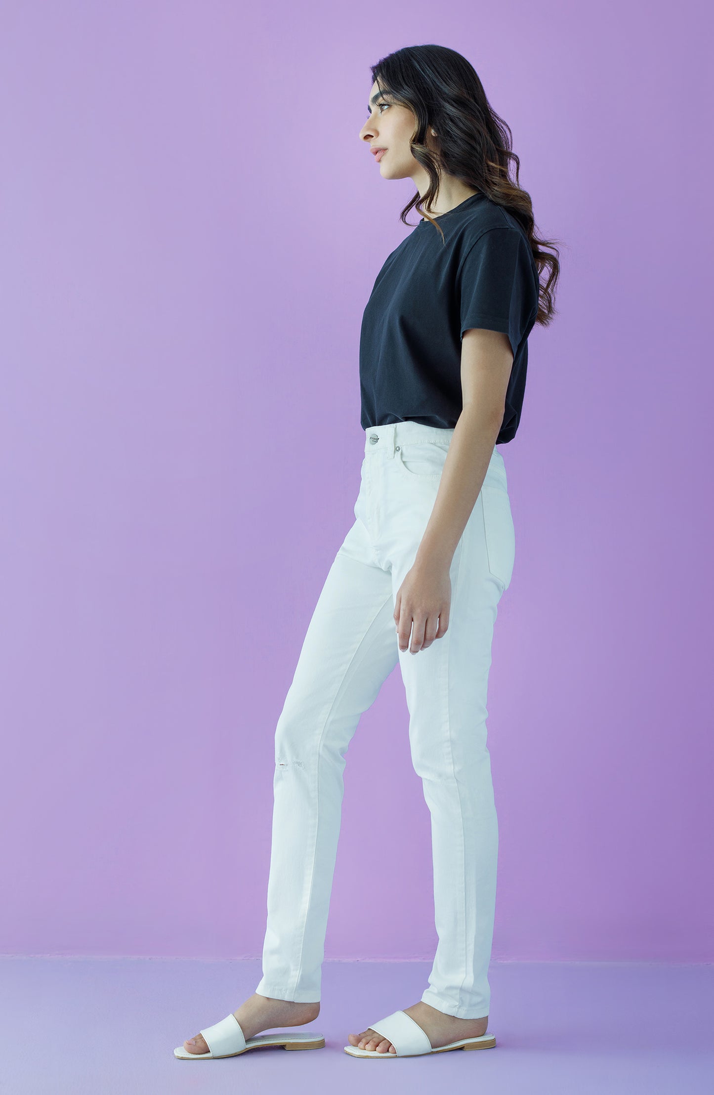 NW-J-SF-22-002 CREAM DENIM SCJEANS WESTERN JEANS