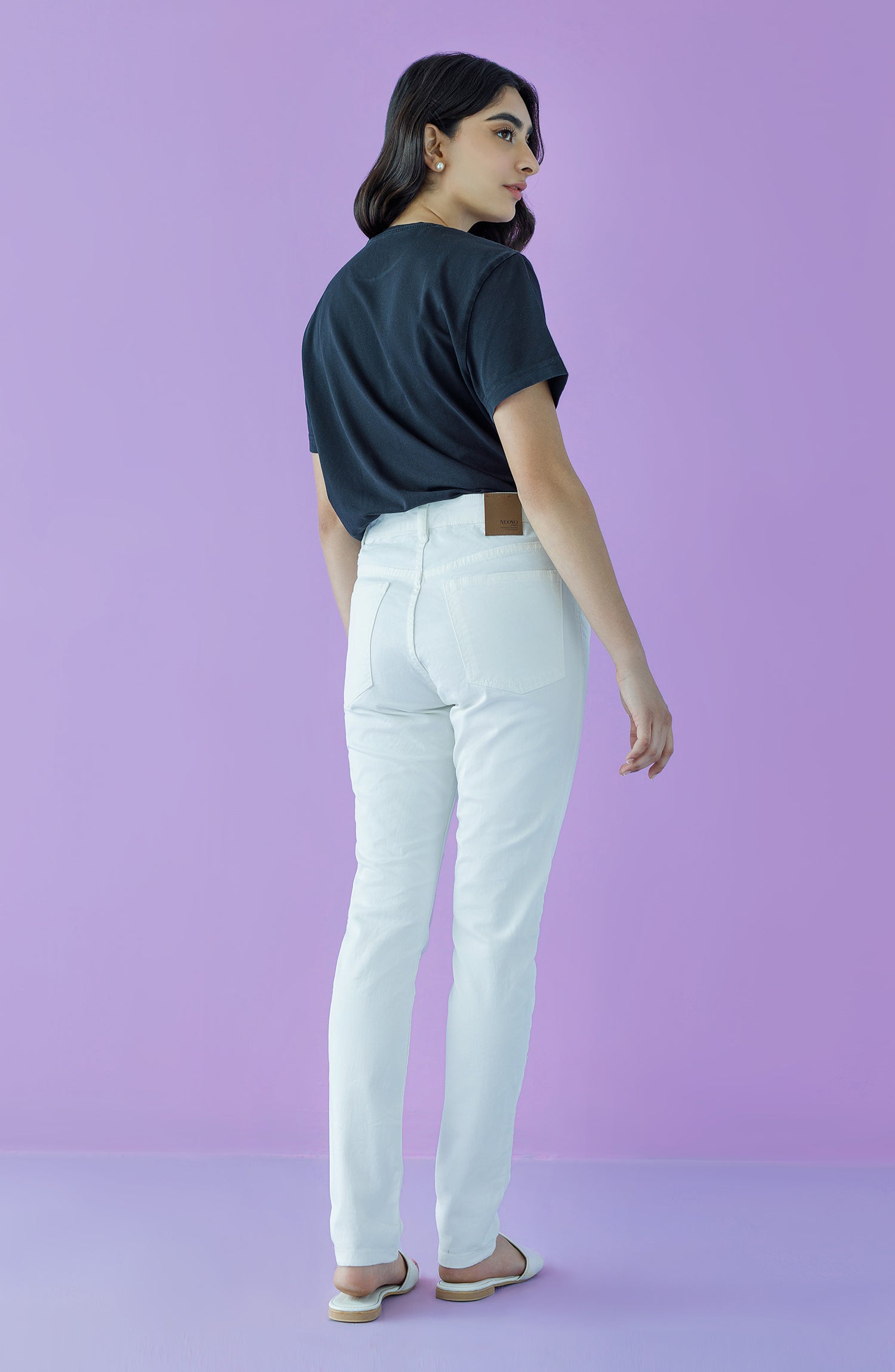 NW-J-SF-22-002 CREAM DENIM SCJEANS WESTERN JEANS