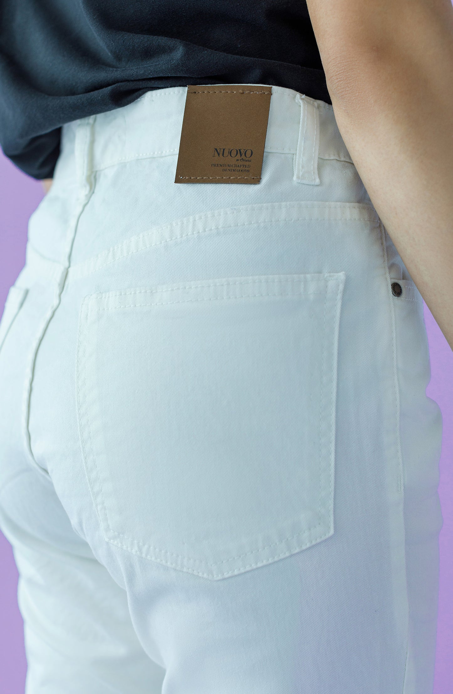 NW-J-SF-22-002 CREAM DENIM SCJEANS WESTERN JEANS