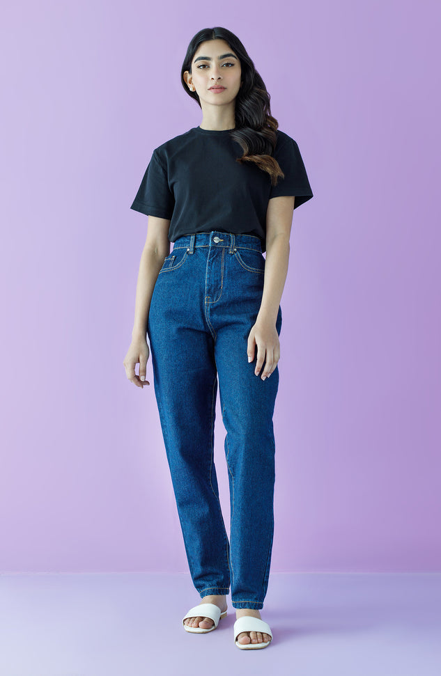 NW-J-BF-22-003 D.BLUE DENIM SCJEANS WESTERN JEANS