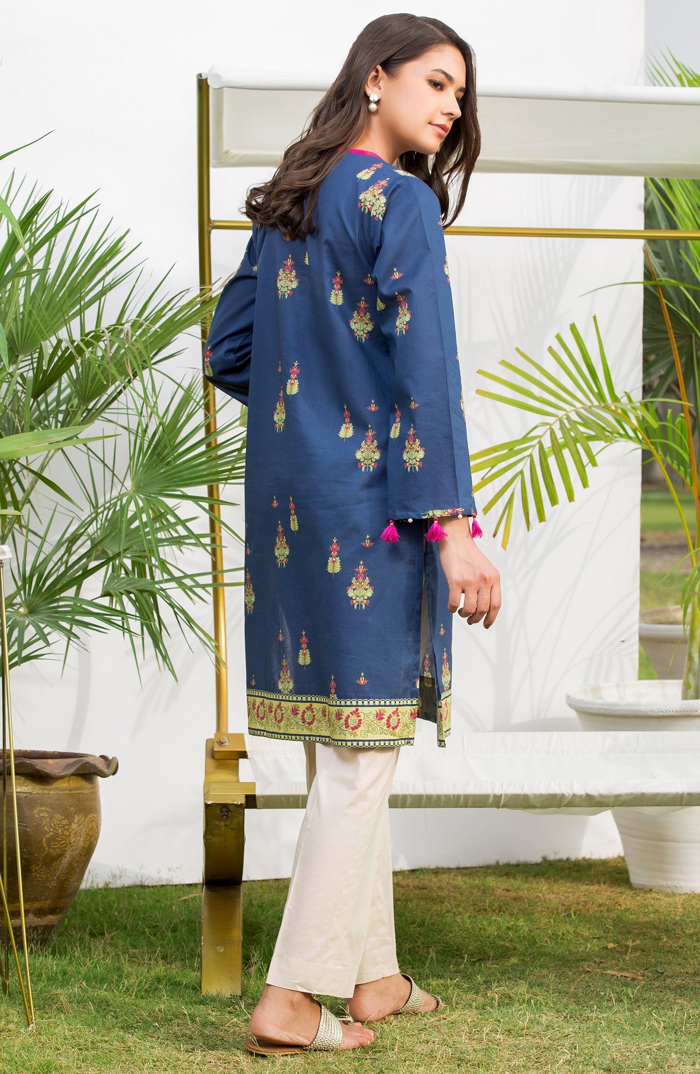 Unstitched 1 Piece Printed Lawn Shirt