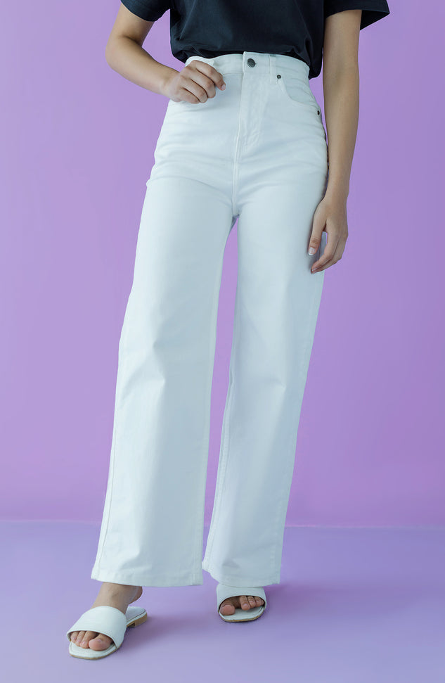 NW-J-FF-22-004 CREAM DENIM SCJEANS WESTERN JEANS