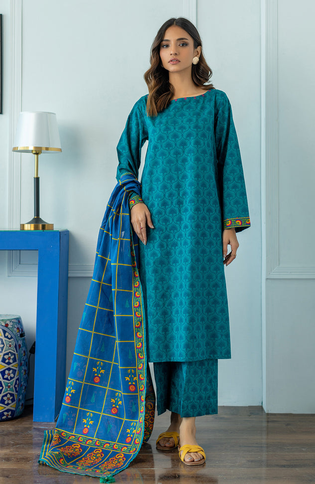 OTL-23-054/S TEAL LAWN  READY TO WEAR SHIRT DUPATTA PANTS