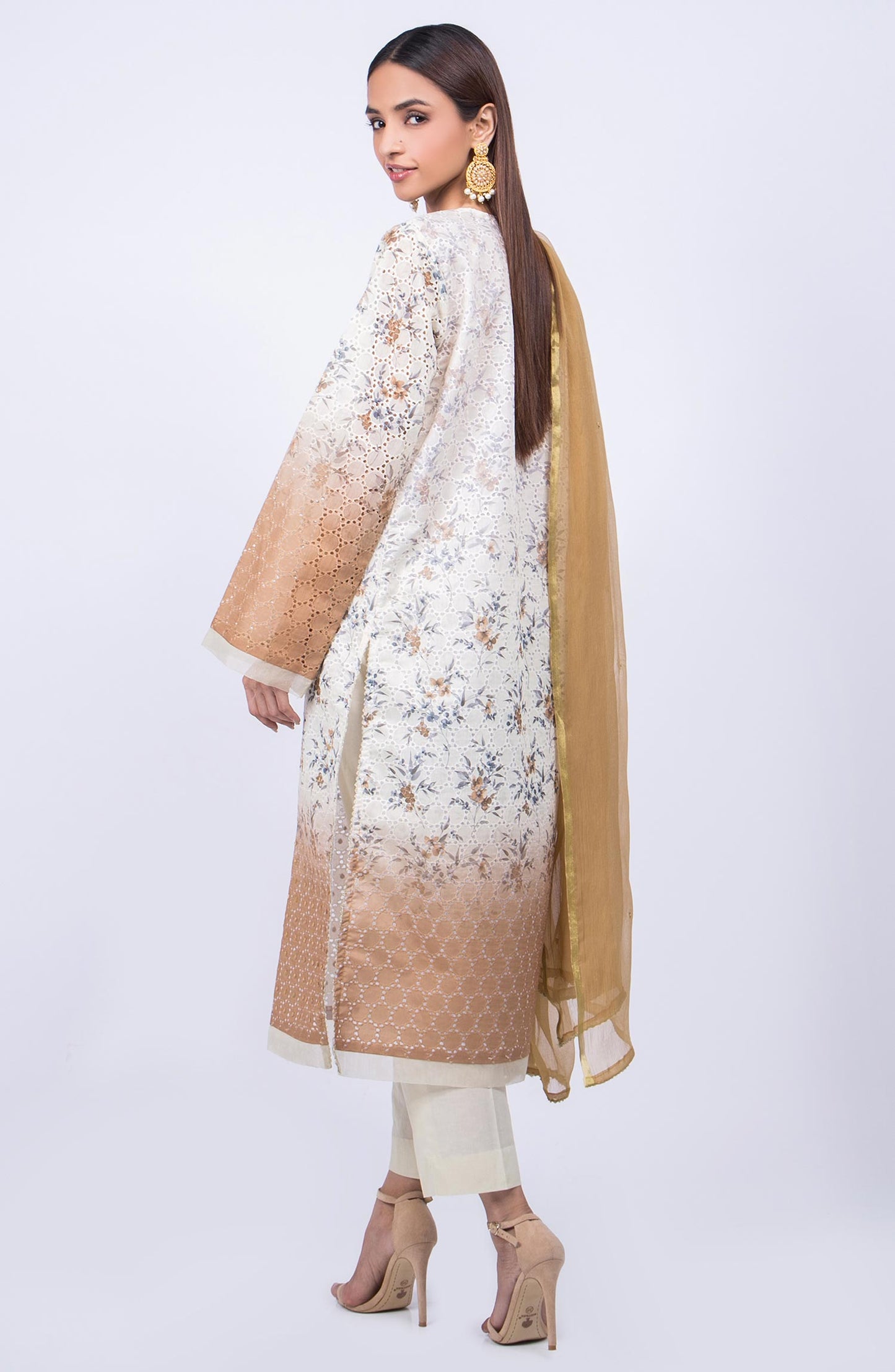 Unstitched 3 Piece Festive Embroidered Suit