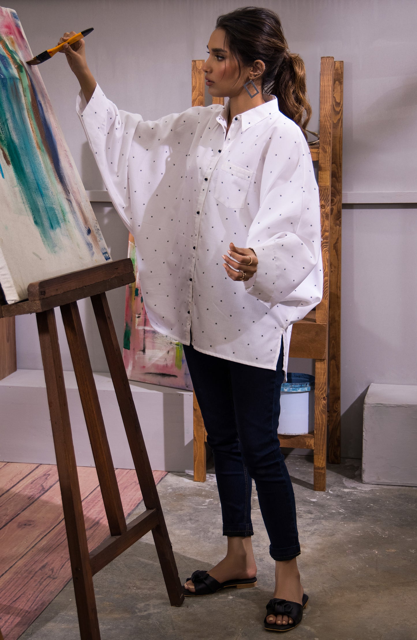 Stitched 1 Piece Plain Heavy Cotton Shirt