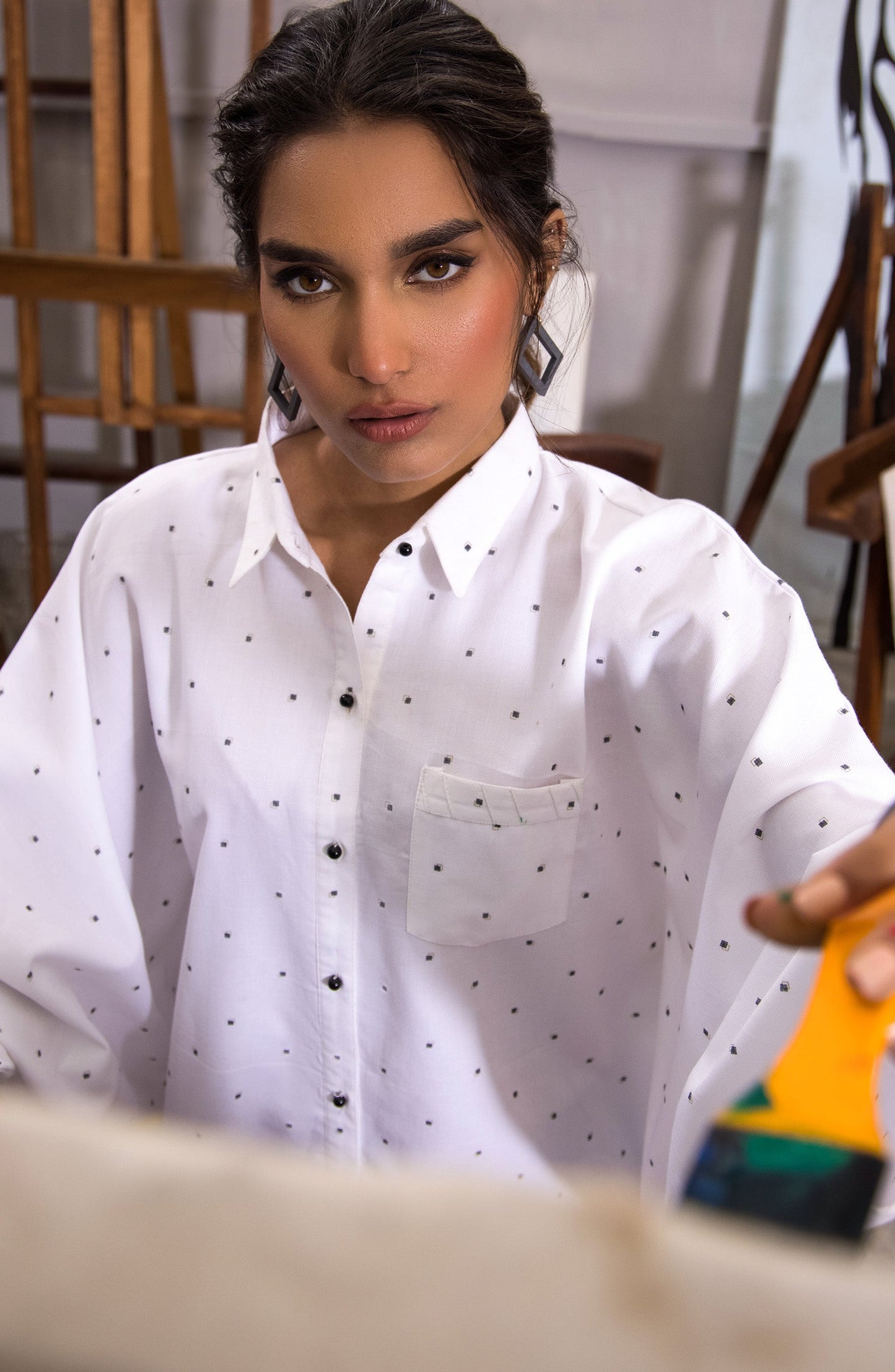 NRC-68/S WHITE HEAVY COTTON SCSHIRT READY TO WEAR SHIRT