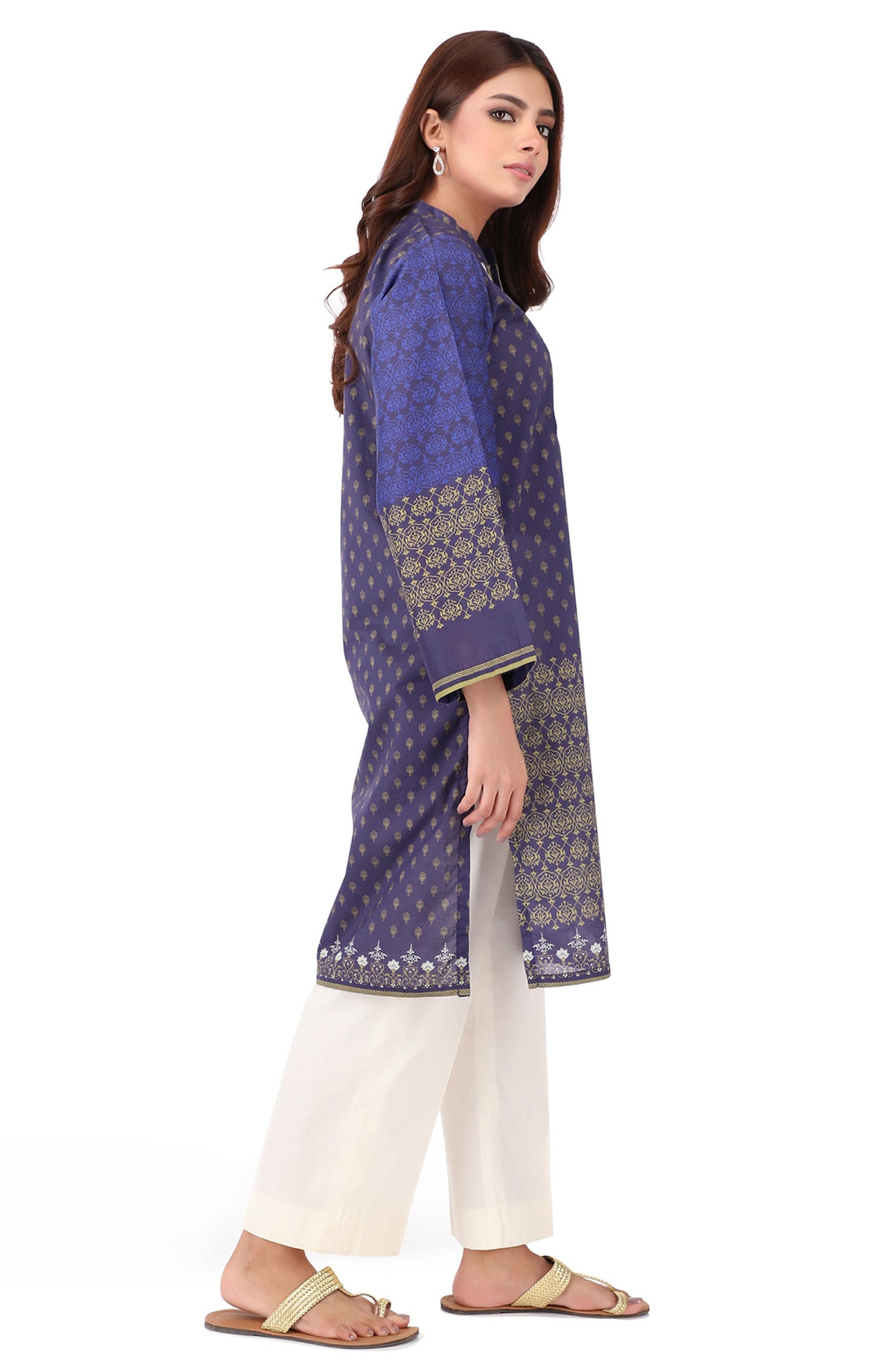Stitched 1 Piece Embroidered Cambric Shirt