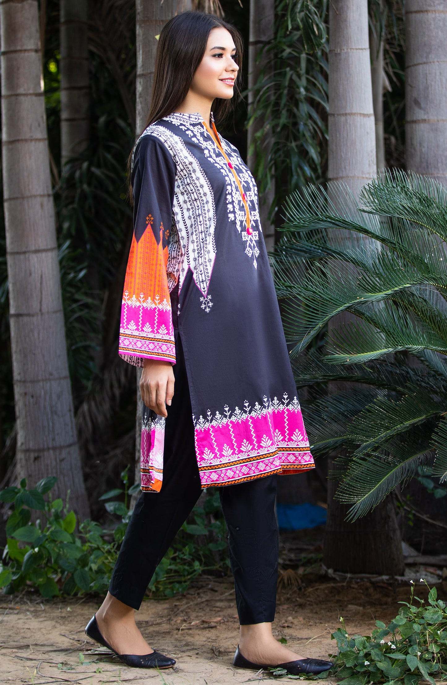 Stitched 1 Piece Embroidered Cambric Shirt