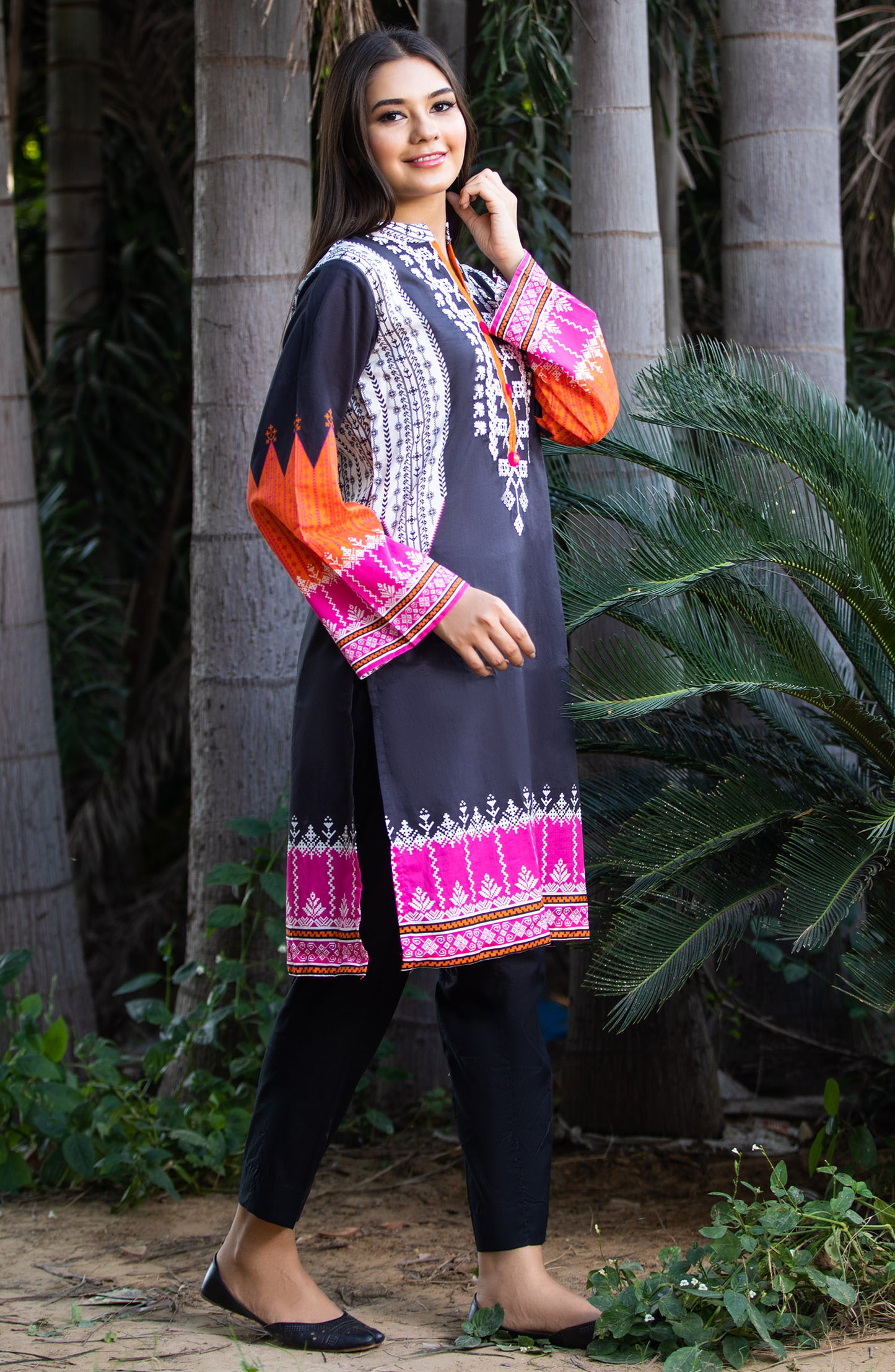 Stitched 1 Piece Embroidered Cambric Shirt